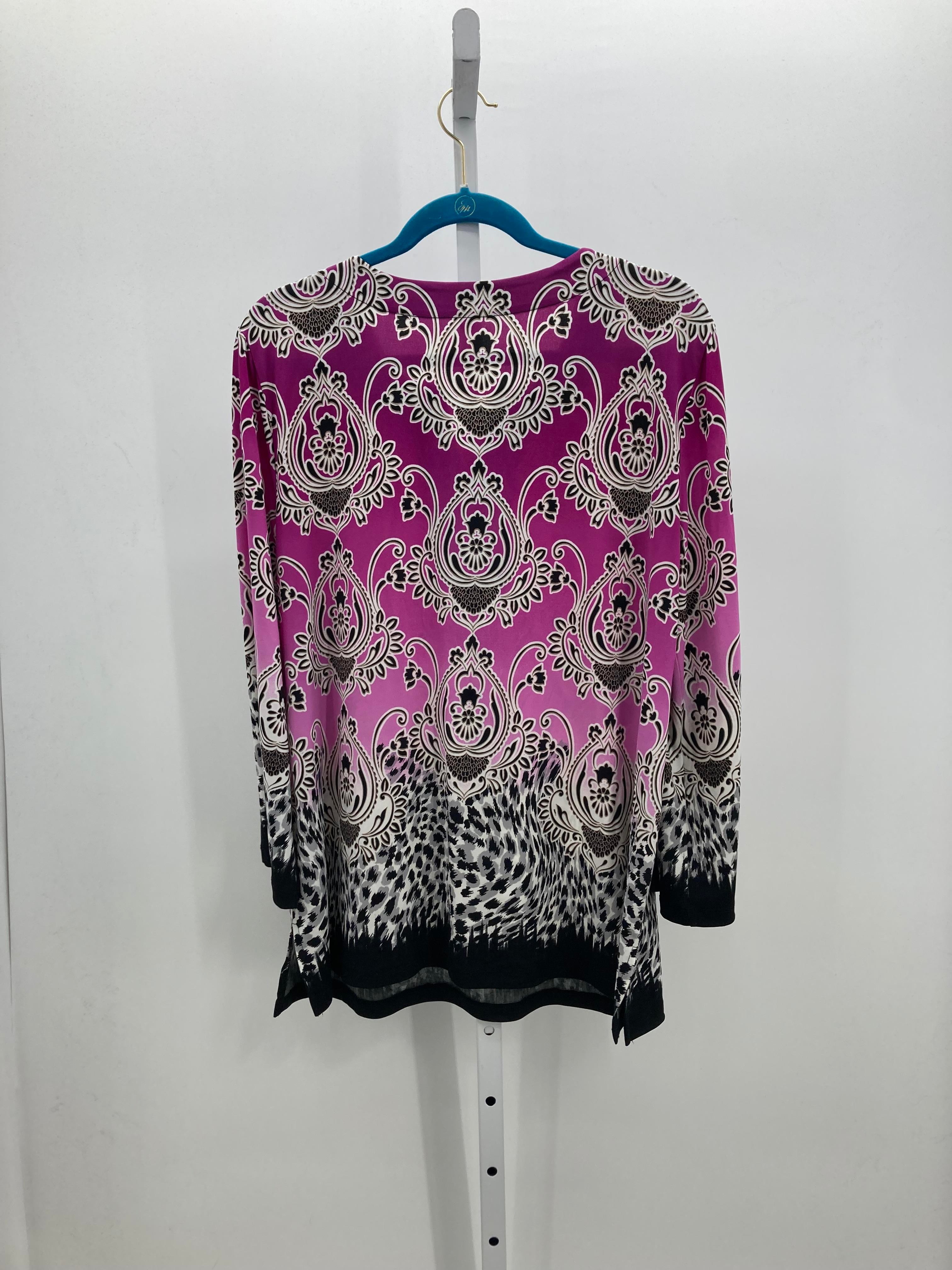 JM Collection Size Large Misses 3/4 Sleeve Shirt