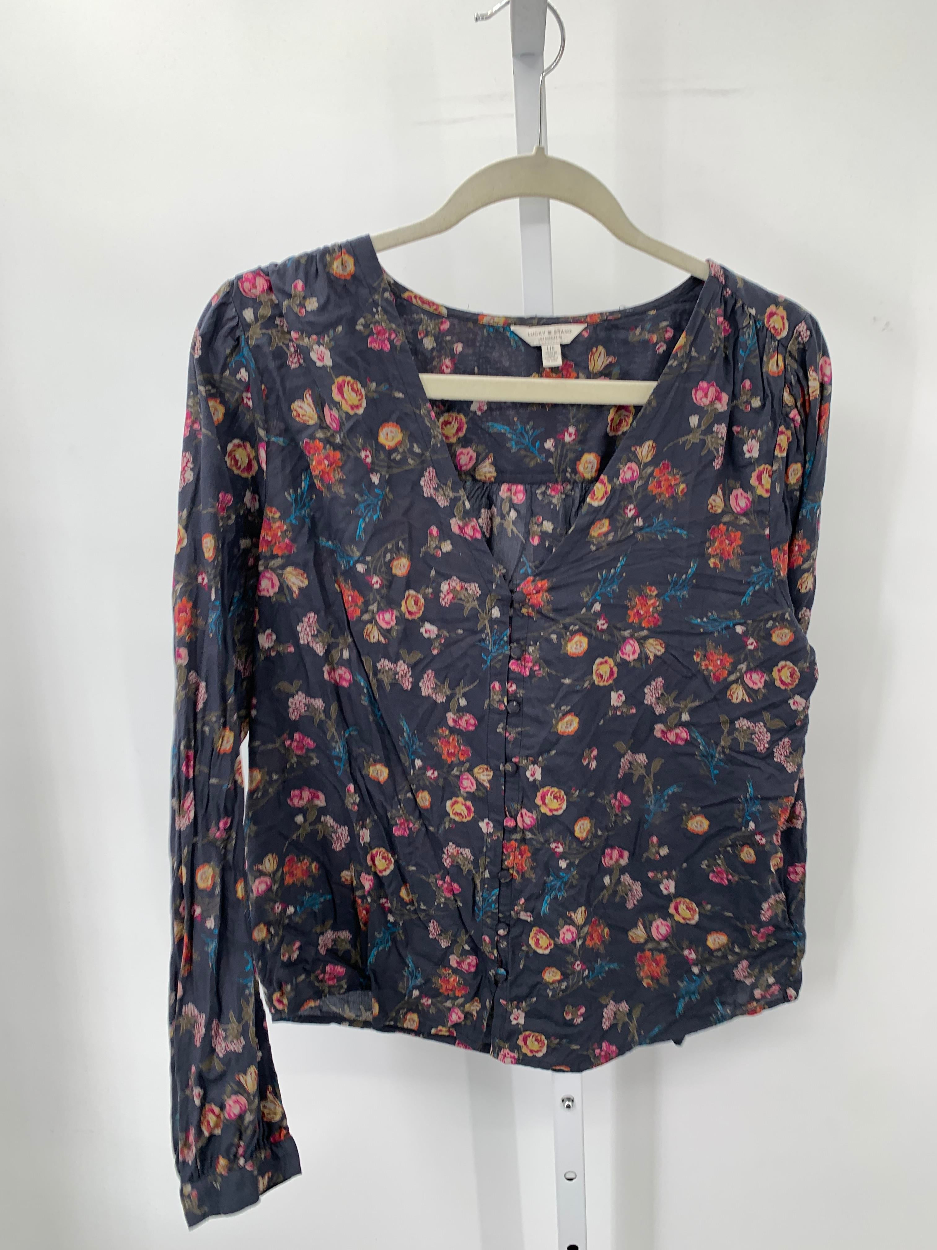 Lucky Brand Size Large Misses Long Sleeve Shirt
