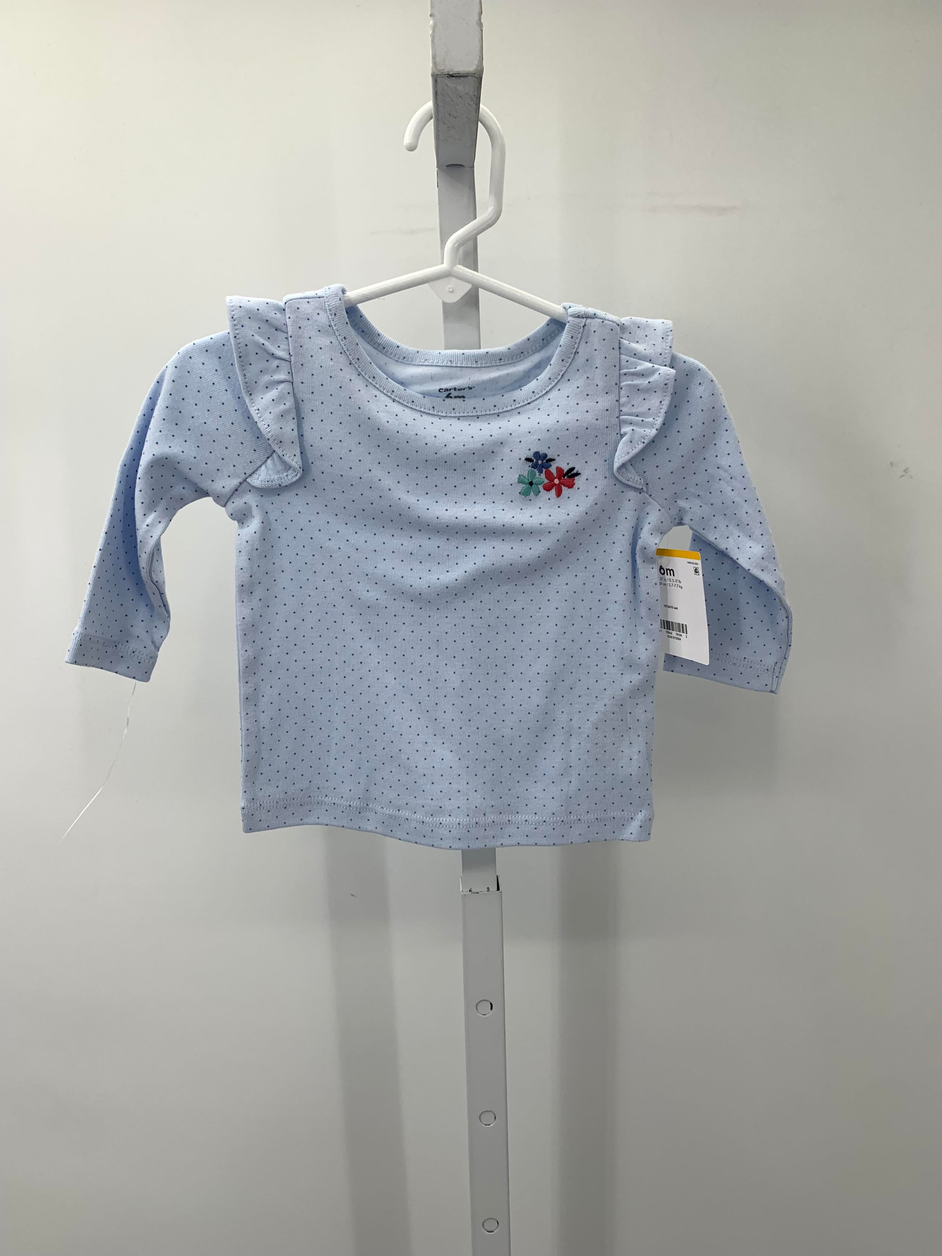 Carters Size 6 Months Girls Long Sleeve Shirt