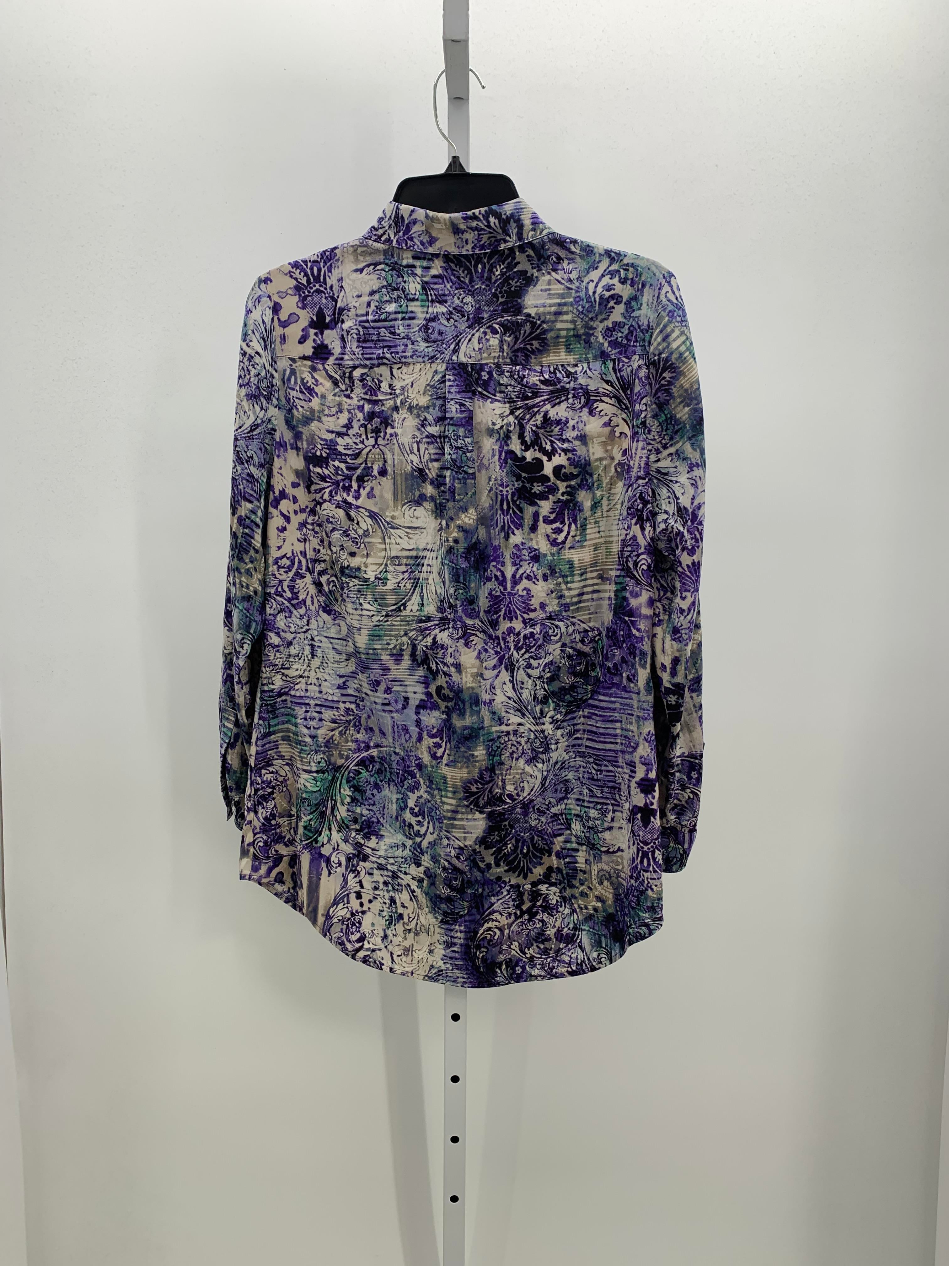 Chico's Size X Small Misses Long Sleeve Shirt