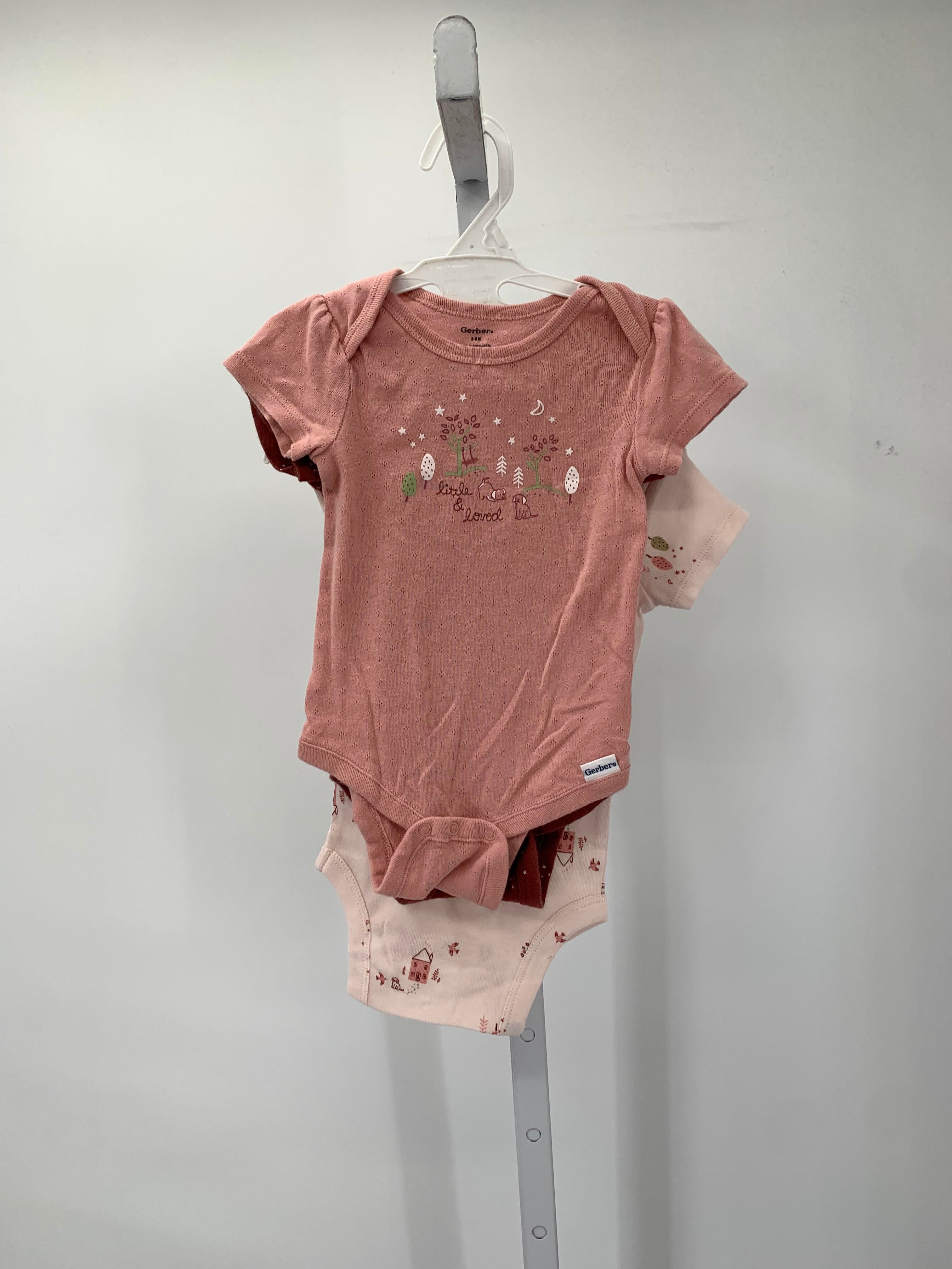 Gerber Size 3-6 Months Girls 3 Pieces