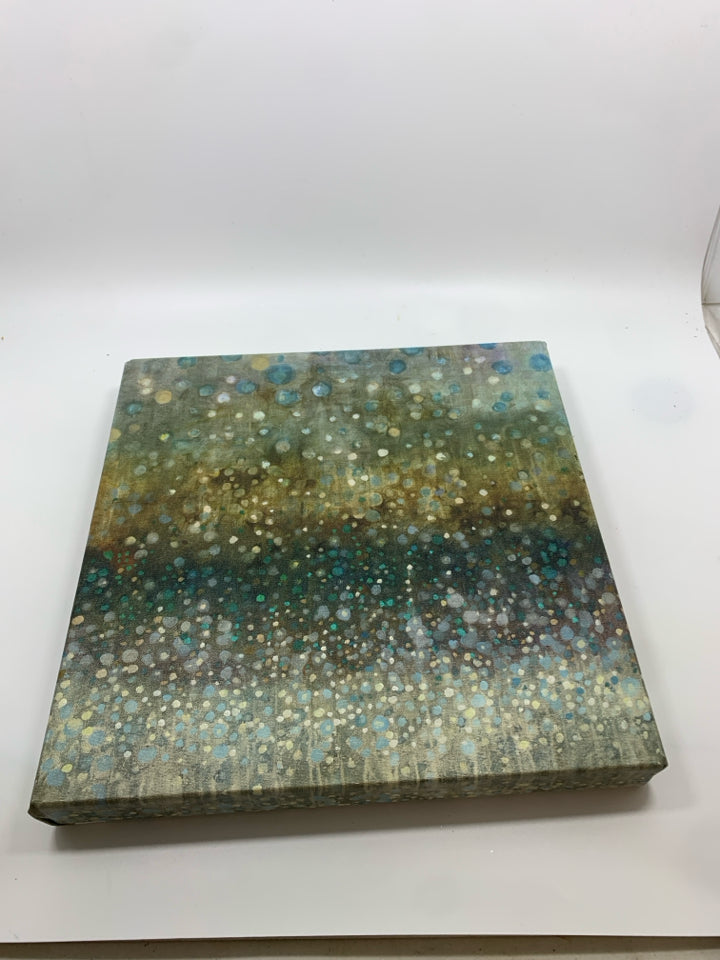 WATERCOLOR DOT CANVAS PRINT.