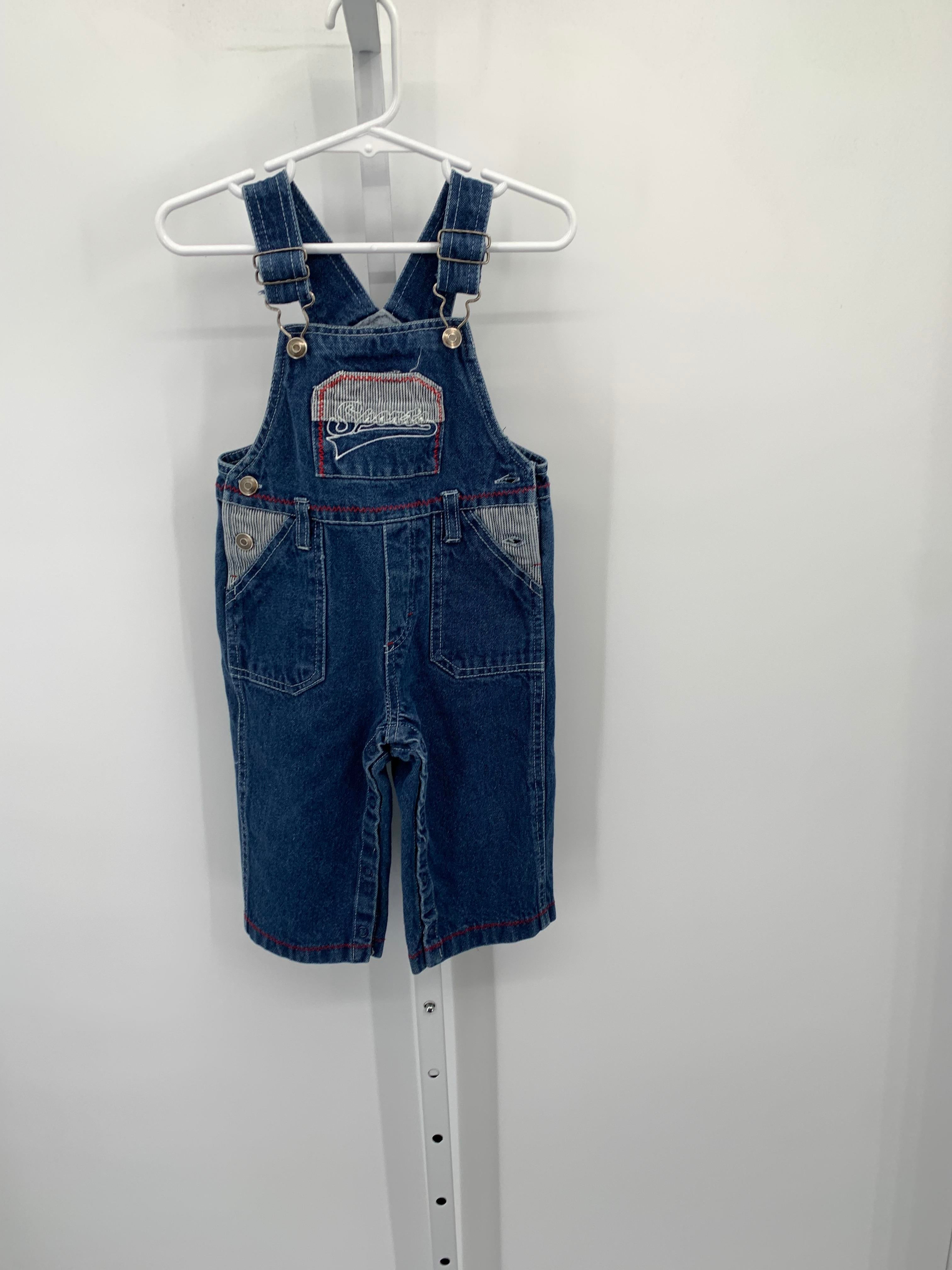 DENIM OVERALLS.