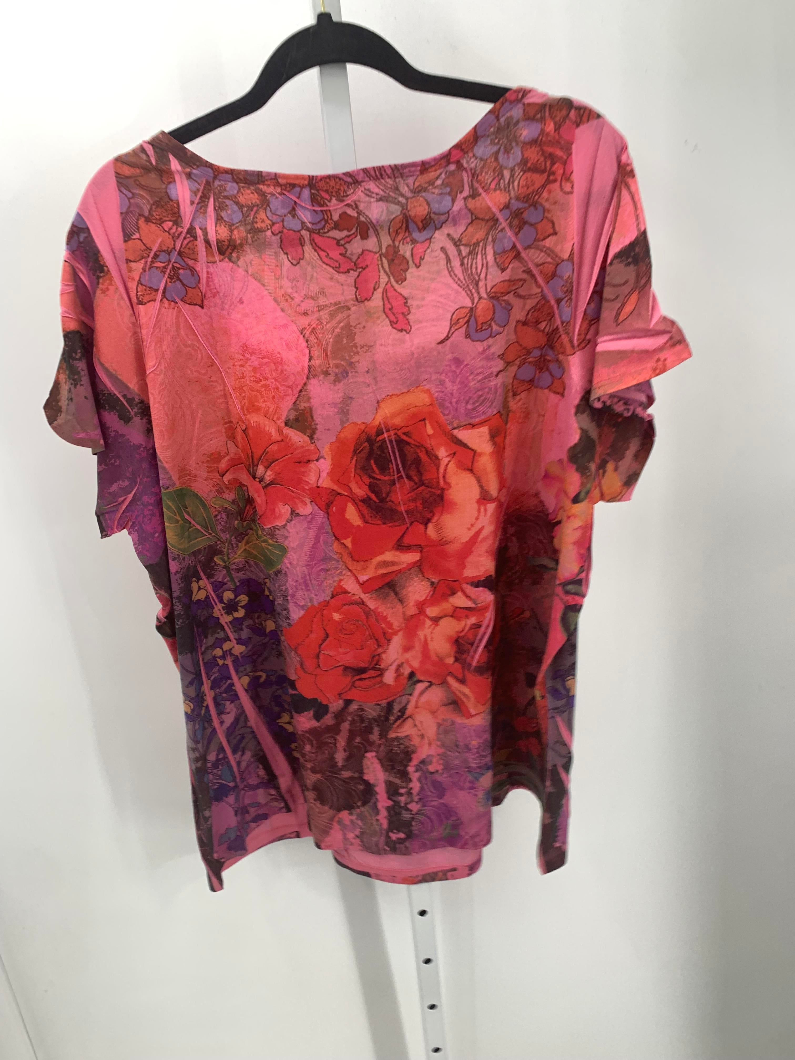 Avenue Size 22/24 W Womens Short Sleeve Shirt