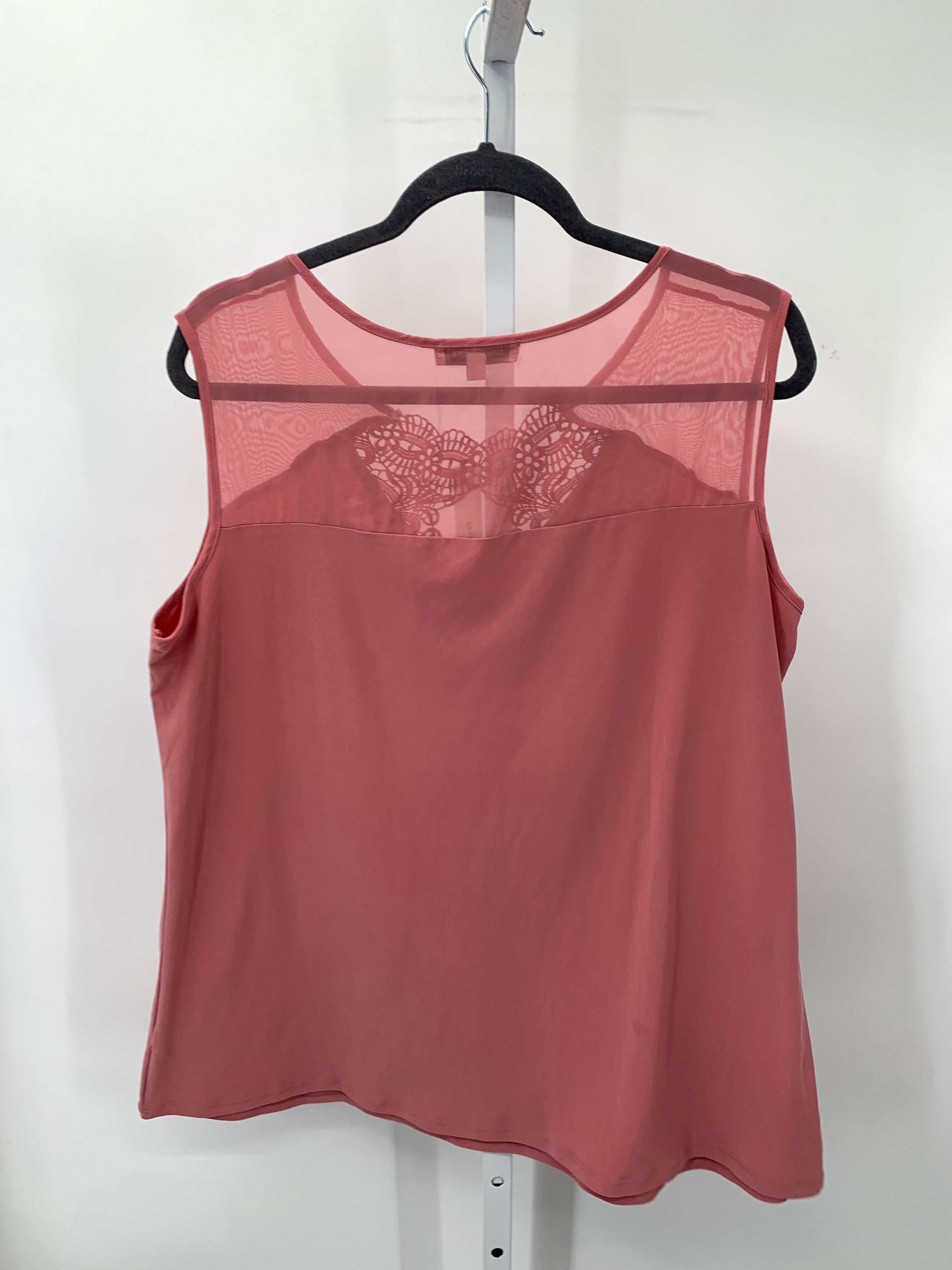 Size 1X Womens Sleeveless Shirt