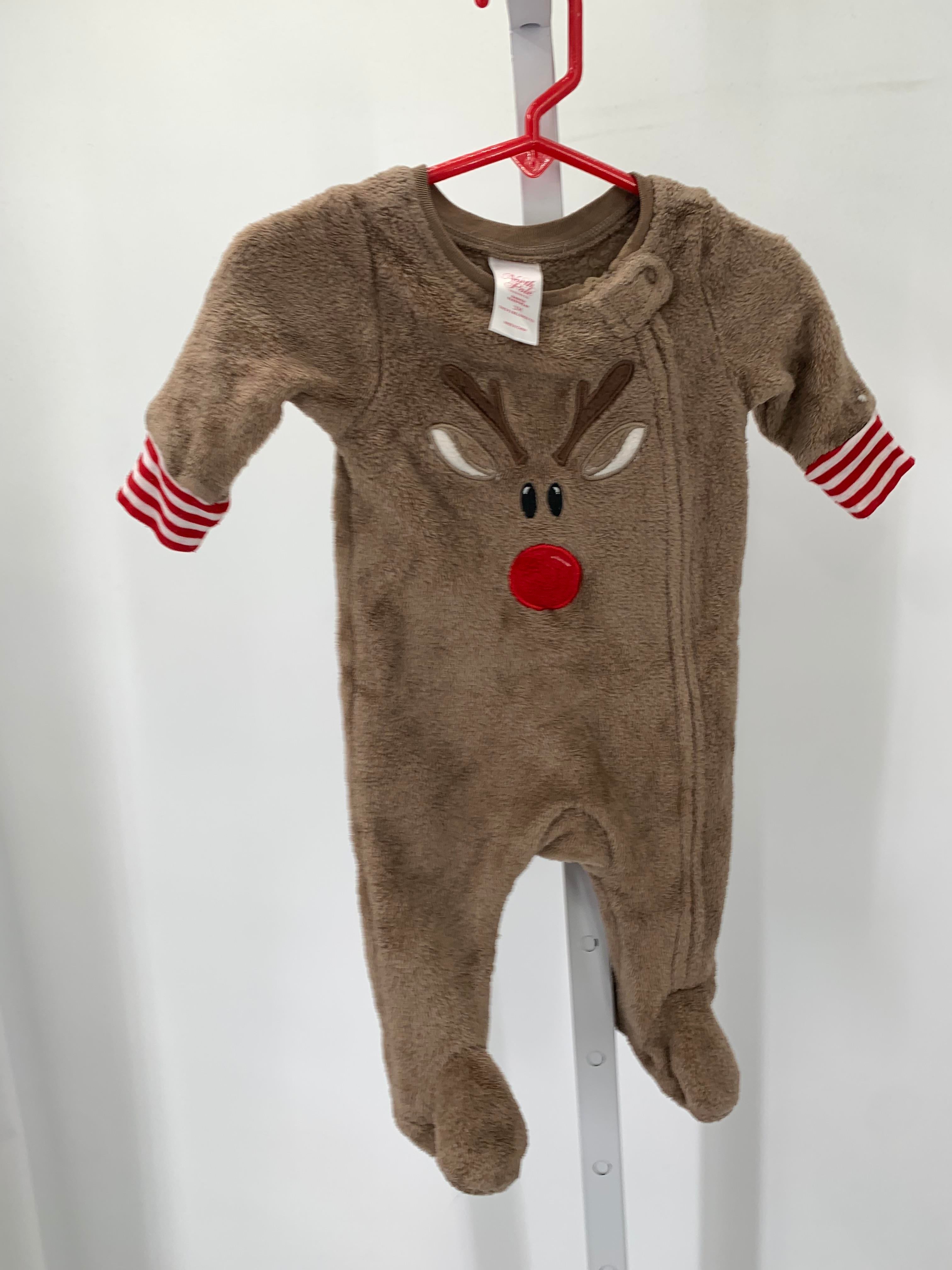 FLEECE ROMPER REINDEER.