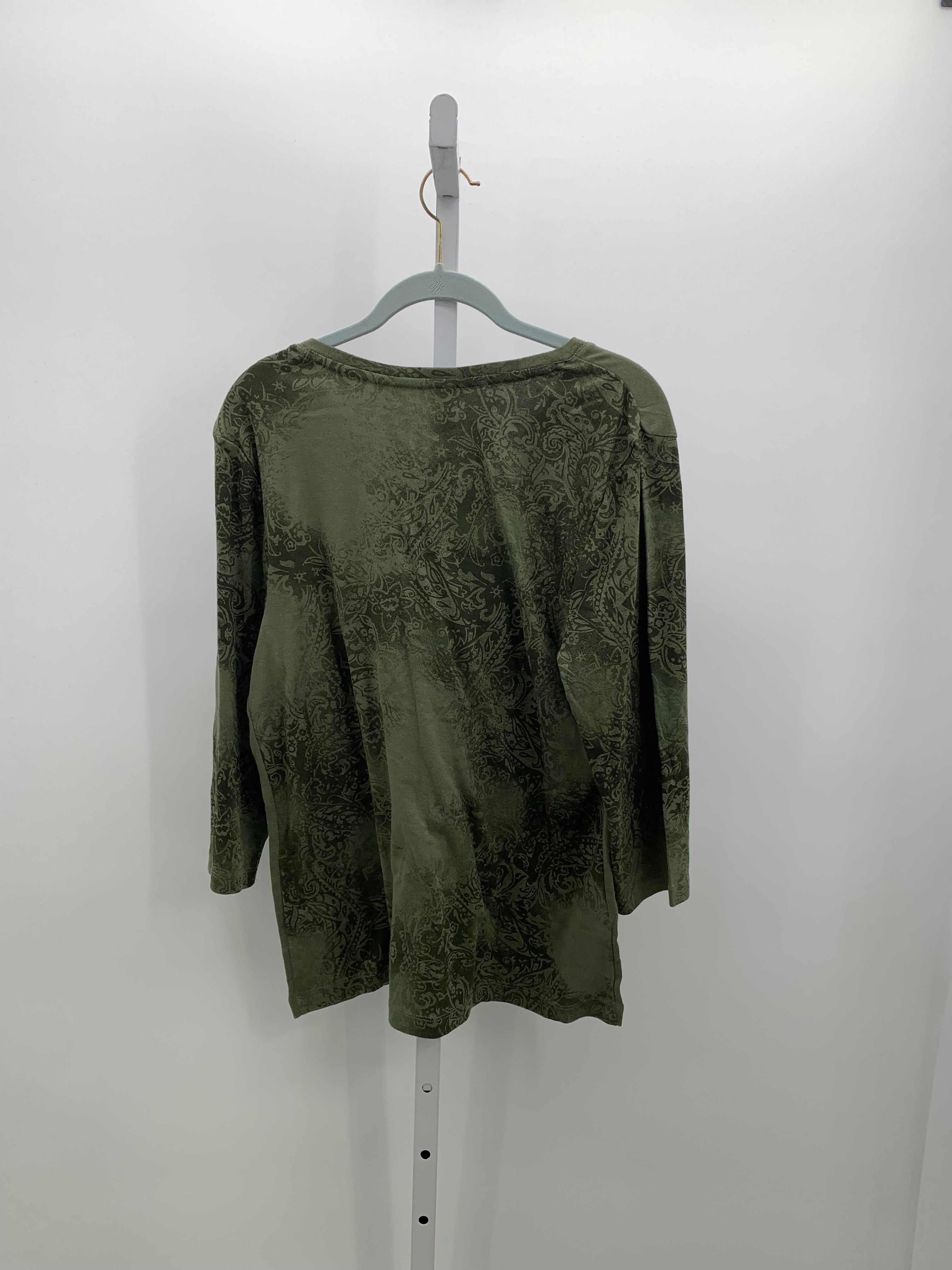 Nicole Miller Size Extra Large Misses 3/4 Sleeve Shirt