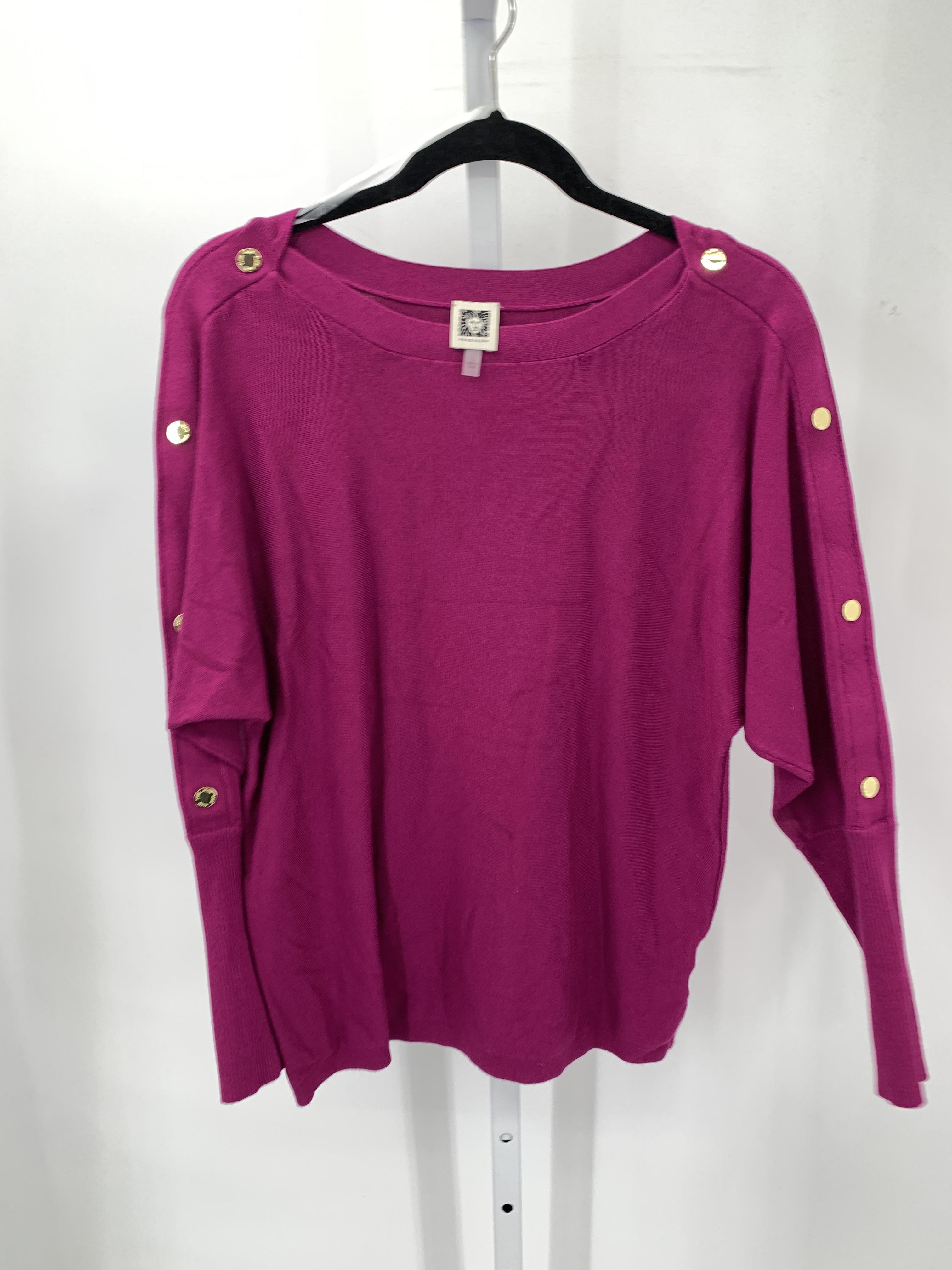 Anne Klein Size Large Misses Long Slv Sweater