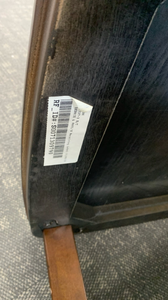 3 TIER DARK WOODEN END TABLE.