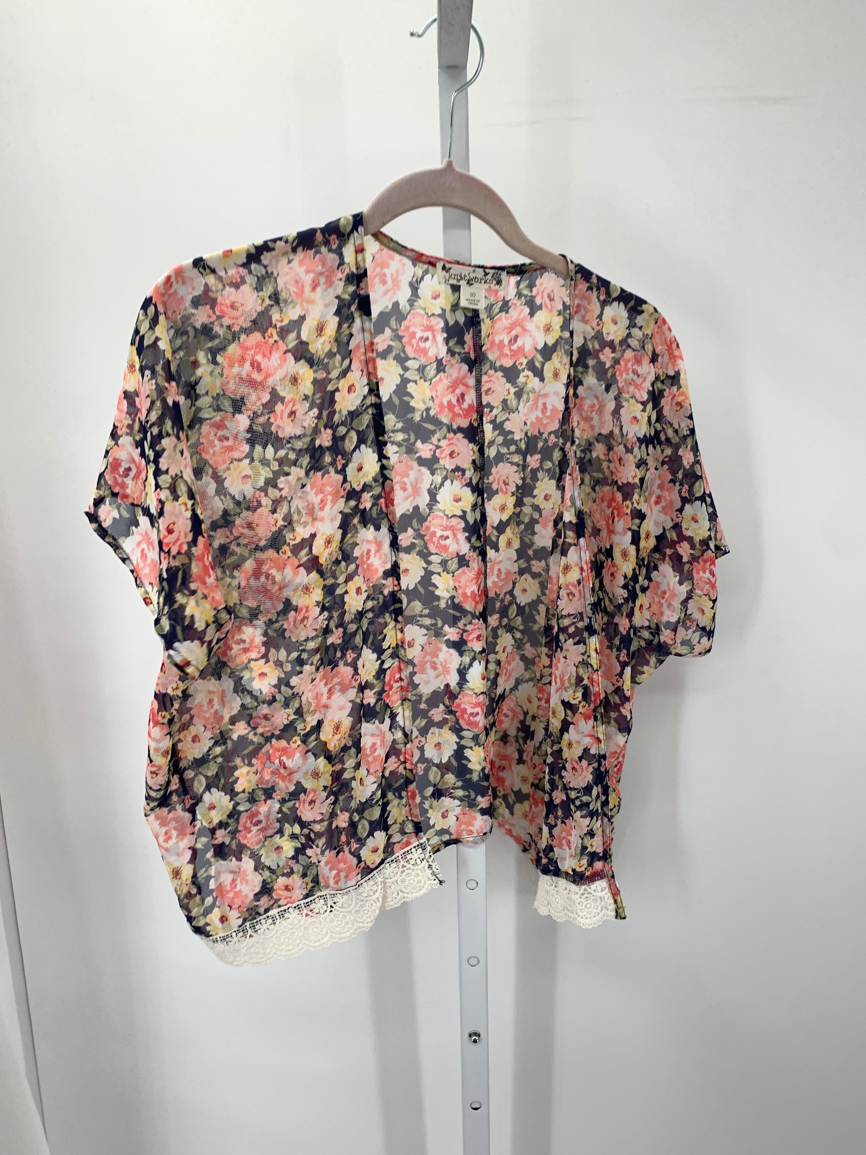 Knit Works Size 10 Girls Short Sleeve Shirt