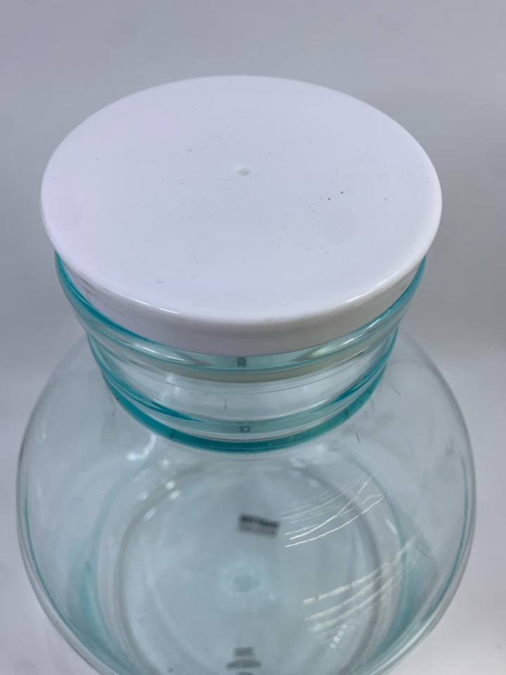 PLASTIC JUG DRINK DISPENSER.