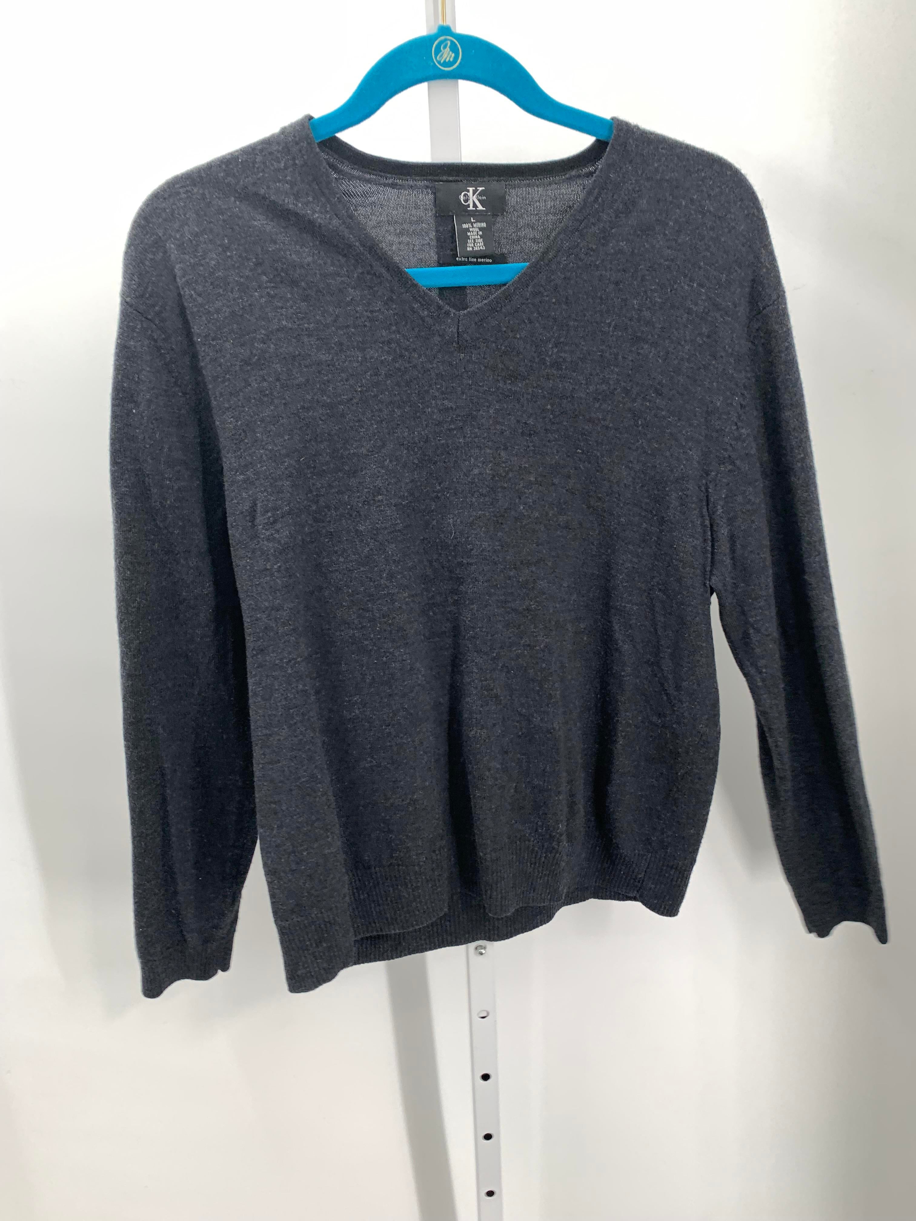 Calvin Klein Size Large Misses Long Slv Sweater