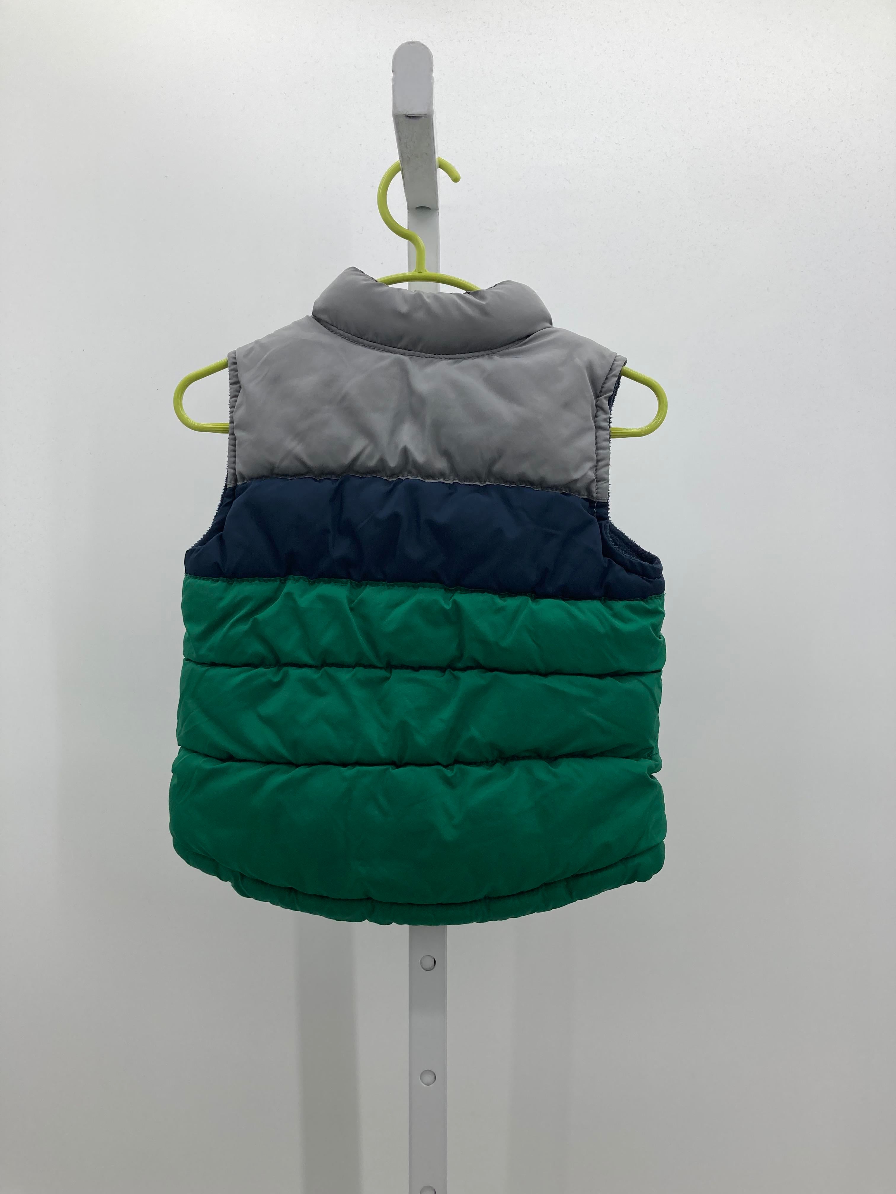NAVY GREEN PUFF VEST
