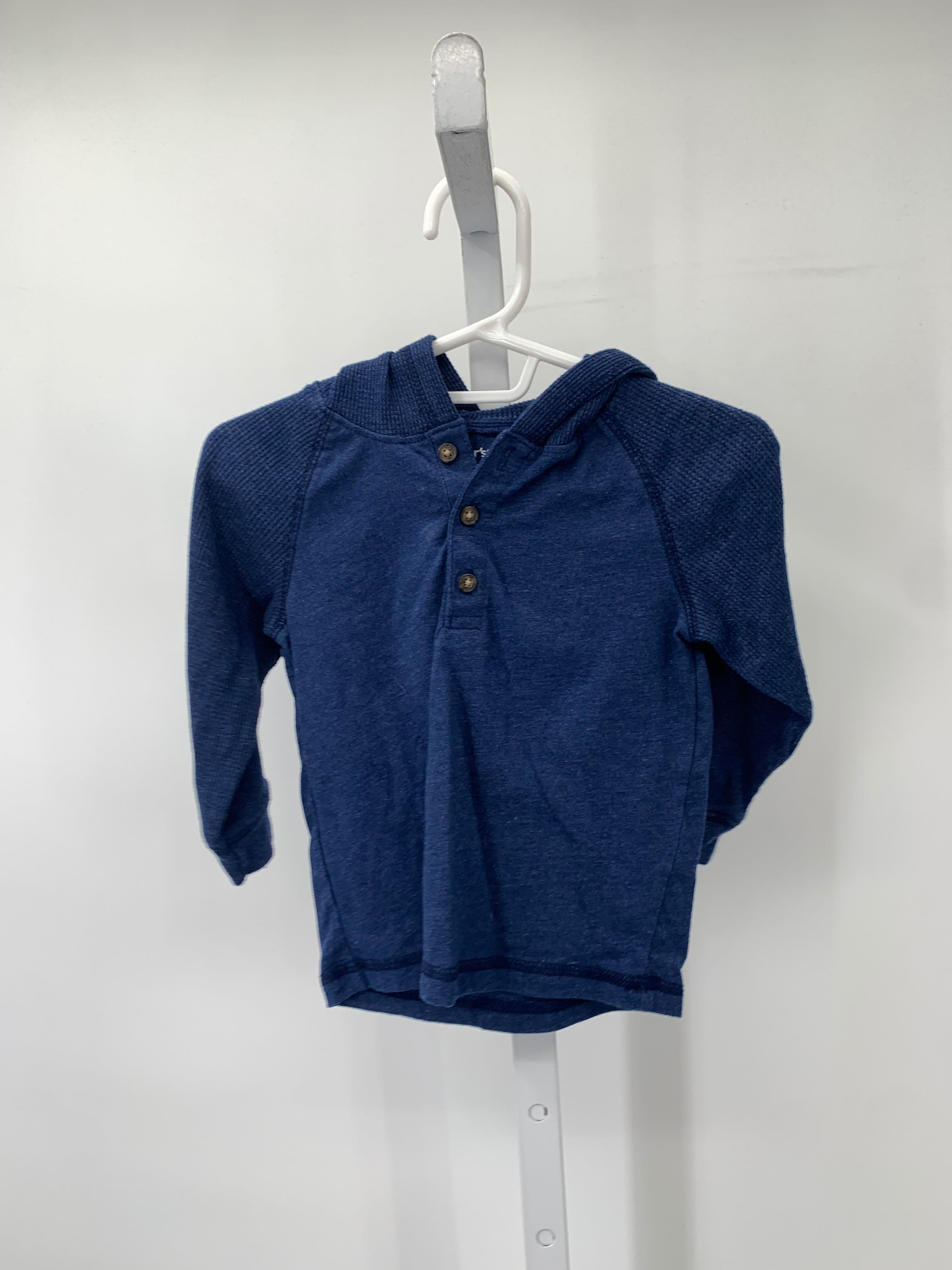 HOODED HENLEY KNIT