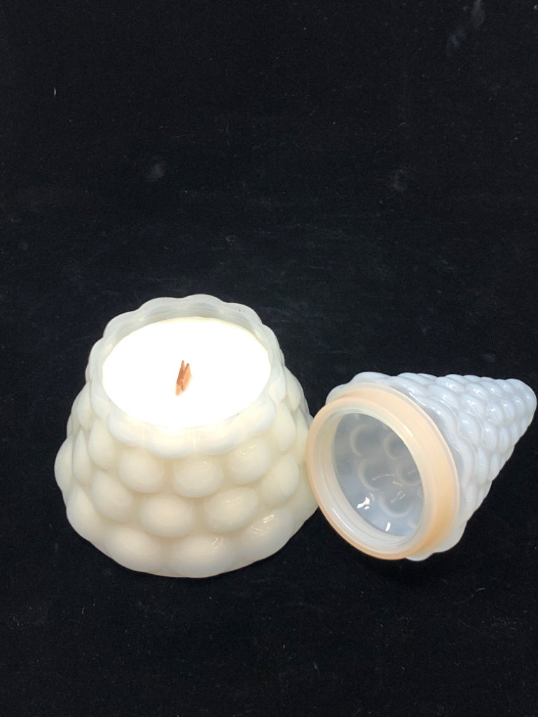 WINTER PINE TREE CANDLE.