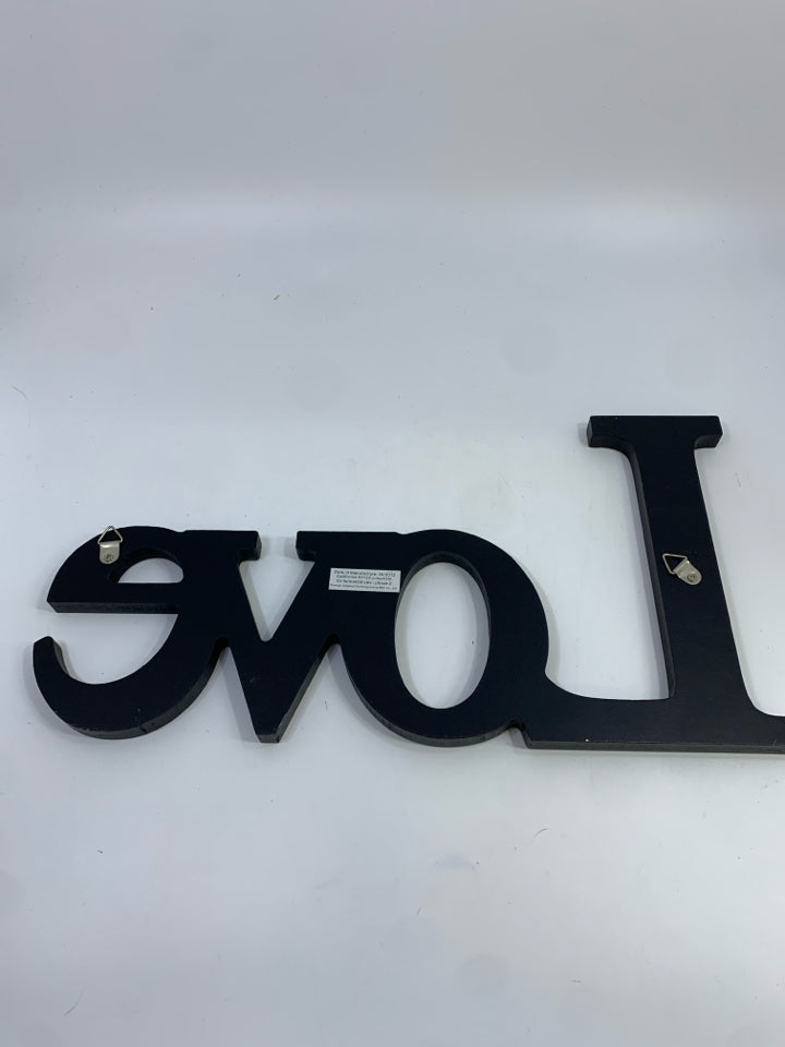 WOOD LOVE BLOCK SIGN.