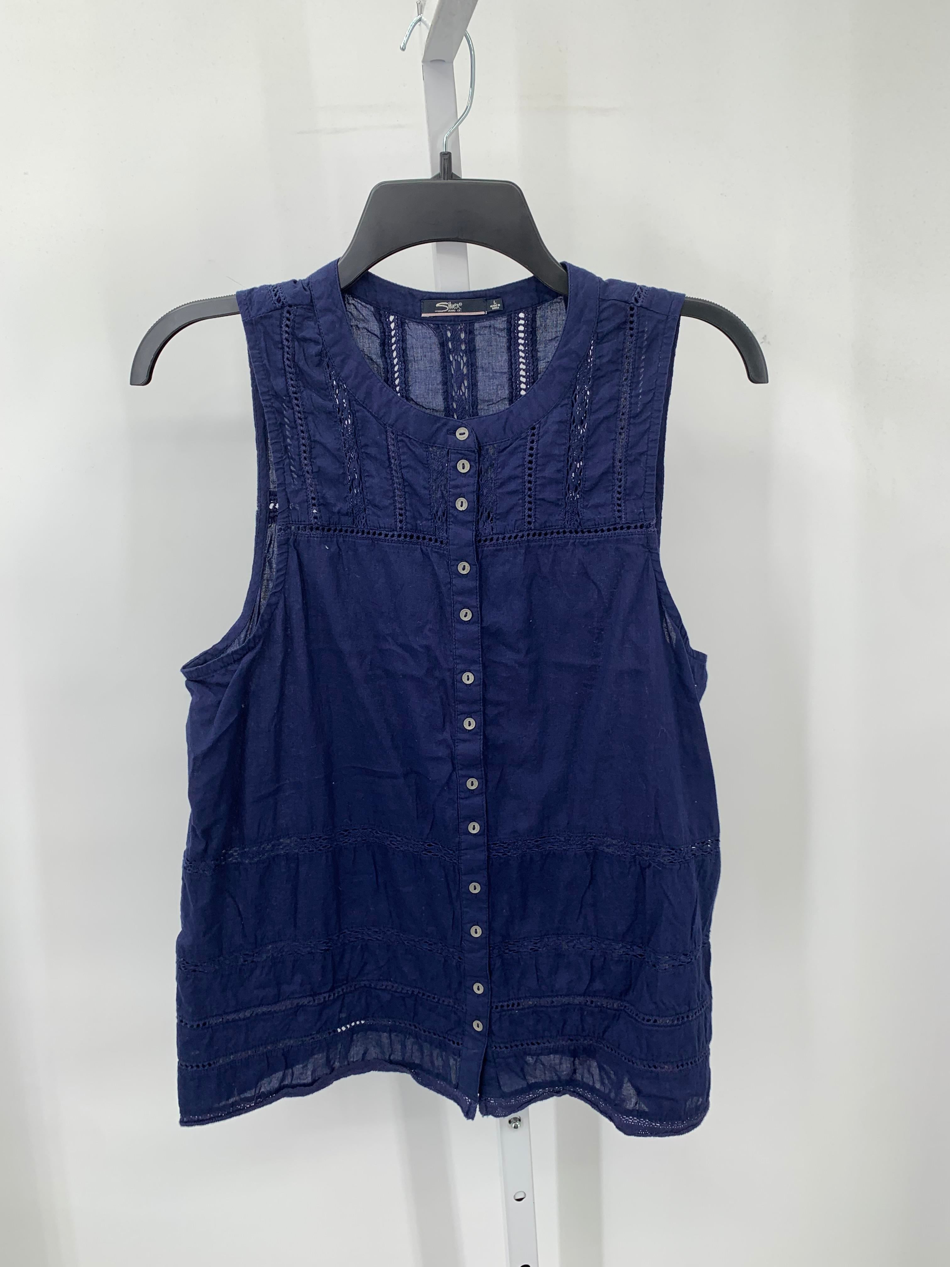 Silver Jeans Size Large Misses Sleeveless Shirt