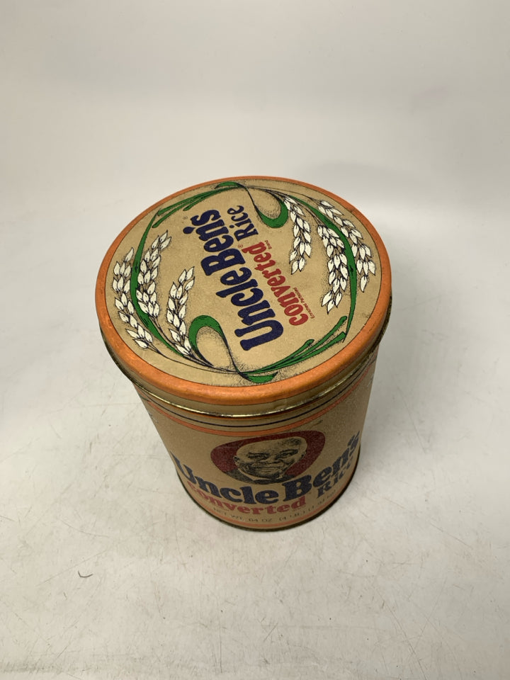UNCLE BEN'S CONVERTED METAL TIN.