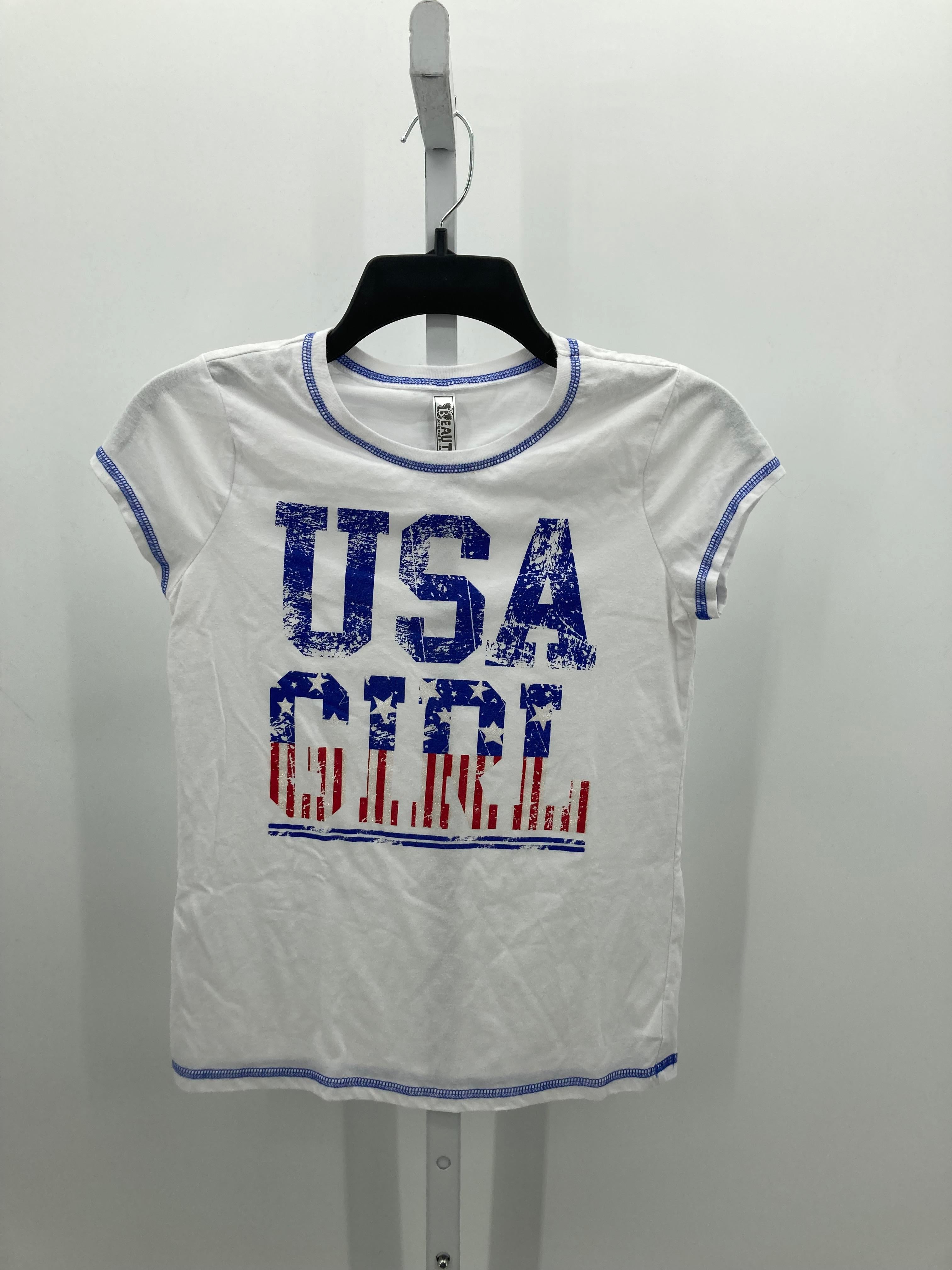 Beautees Size 14-16 Girls Short Sleeve Shirt