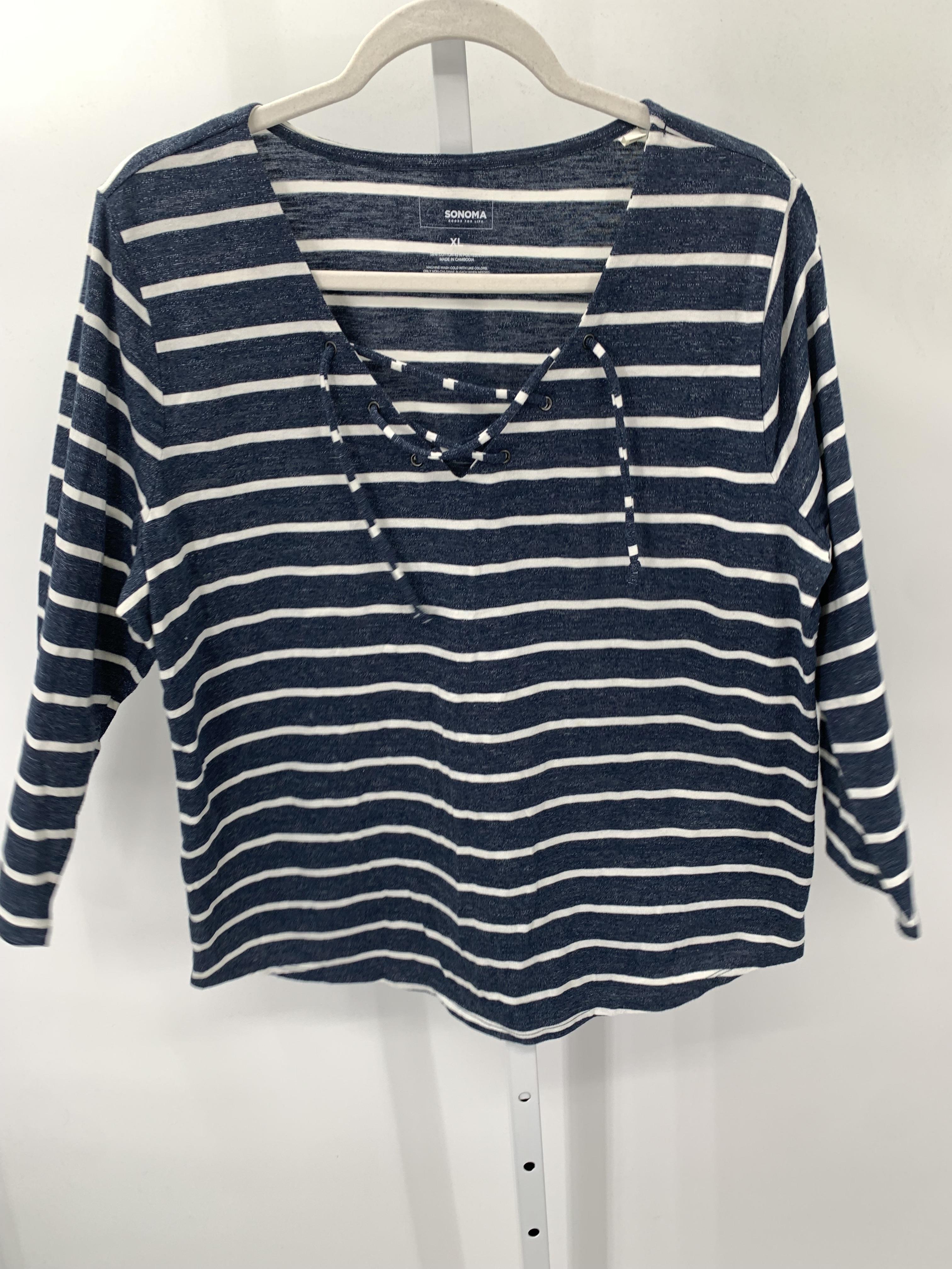Sonoma Size Extra Large Misses 3/4 Sleeve Shirt