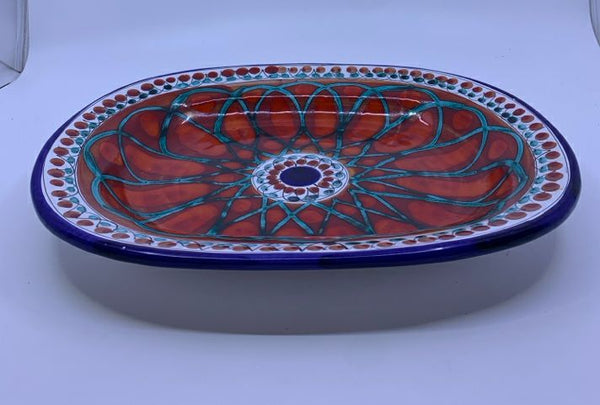 OVAL RED NAVY BLUE SERVER.