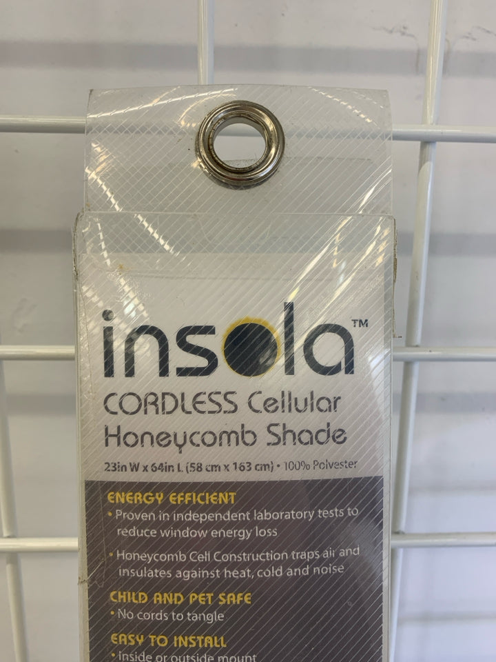 NIB CORDLESS CELLULAR HONEYCOMB SHADE INSOLA.