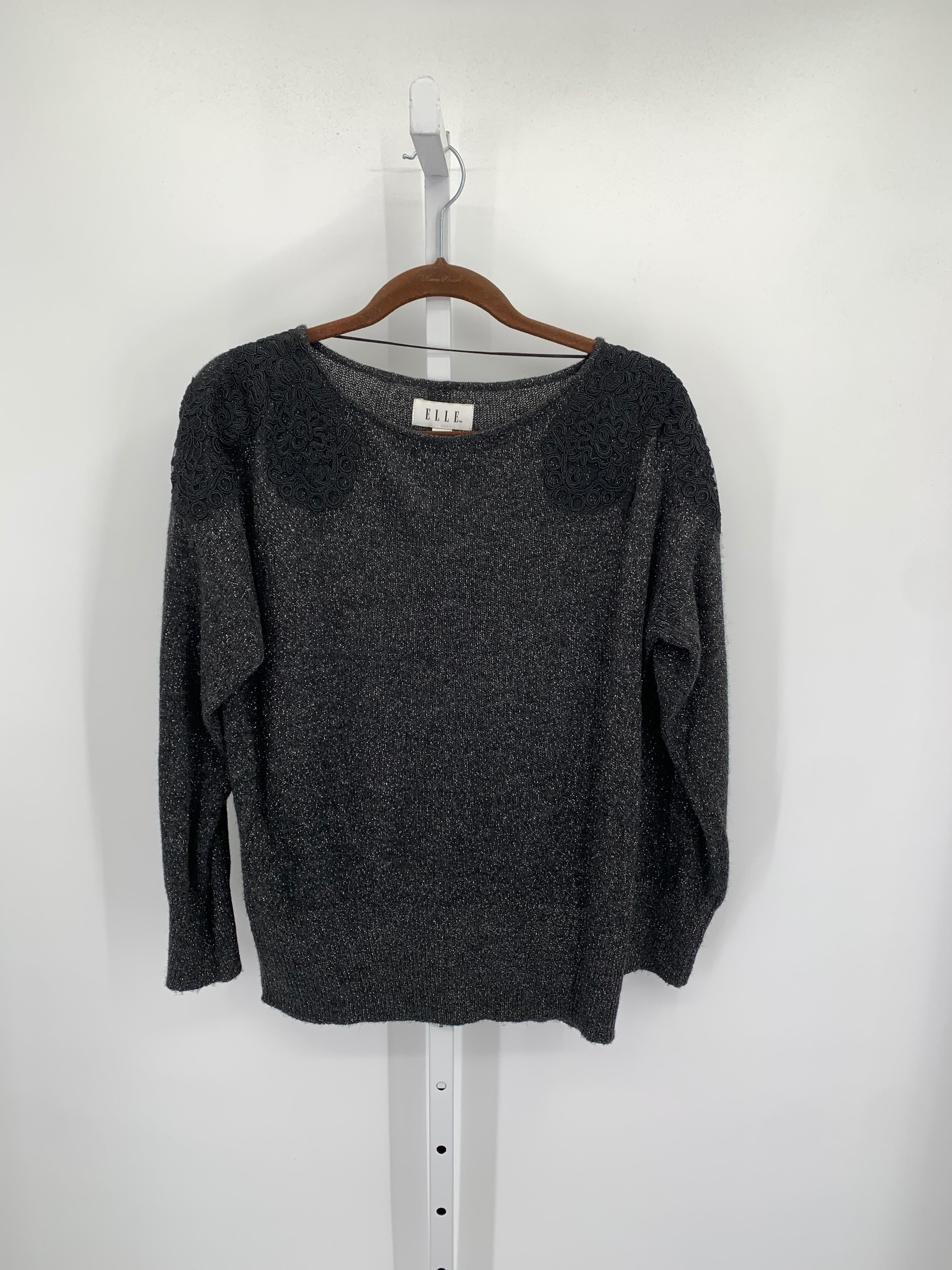 Elle Size Large Misses Long Slv Sweater