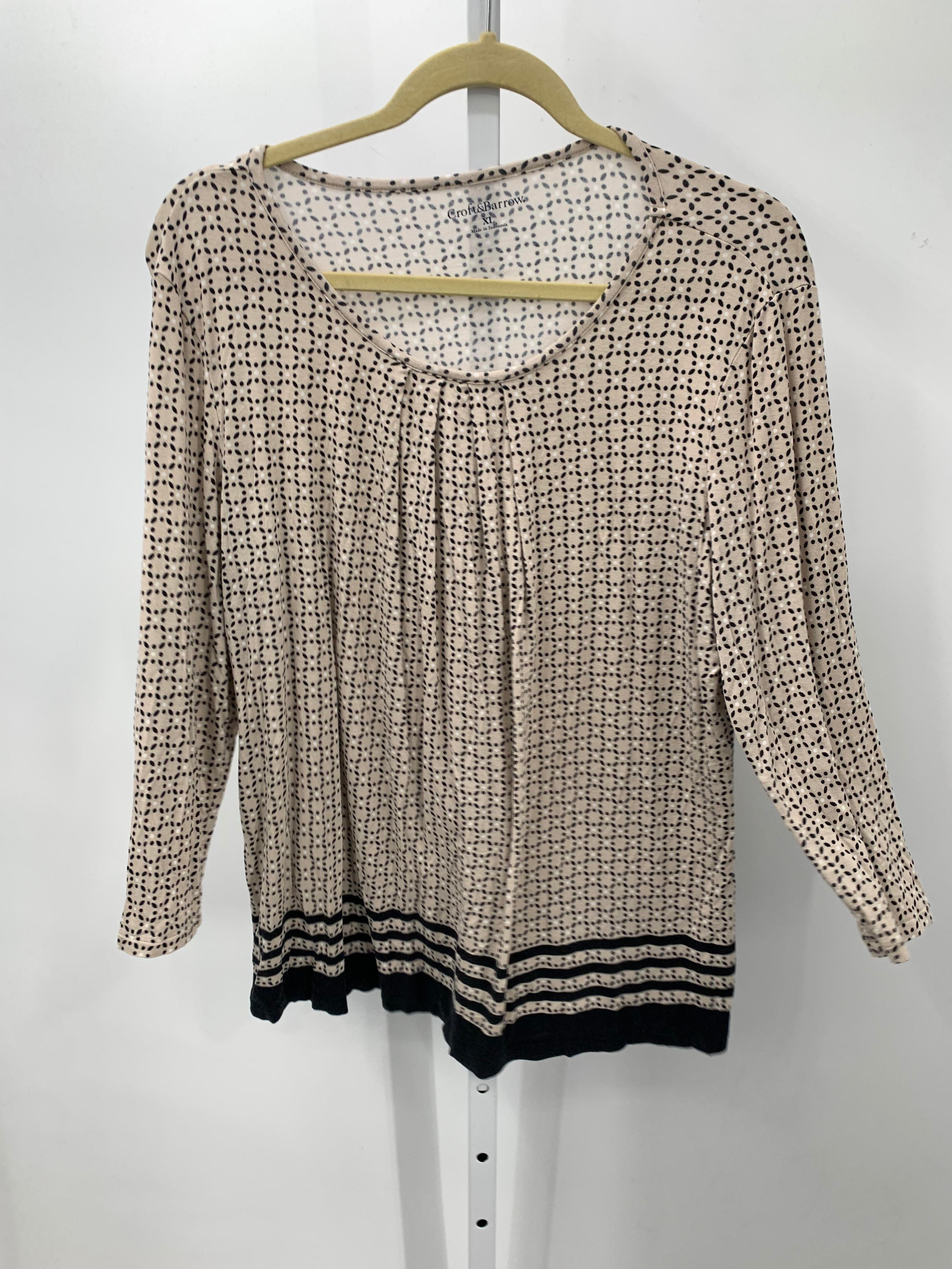 Croft & Barrow Size Extra Large Misses 3/4 Sleeve Shirt