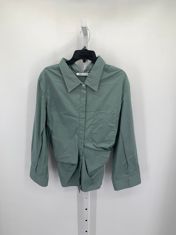 Zara Size Small Misses Long Sleeve Shirt