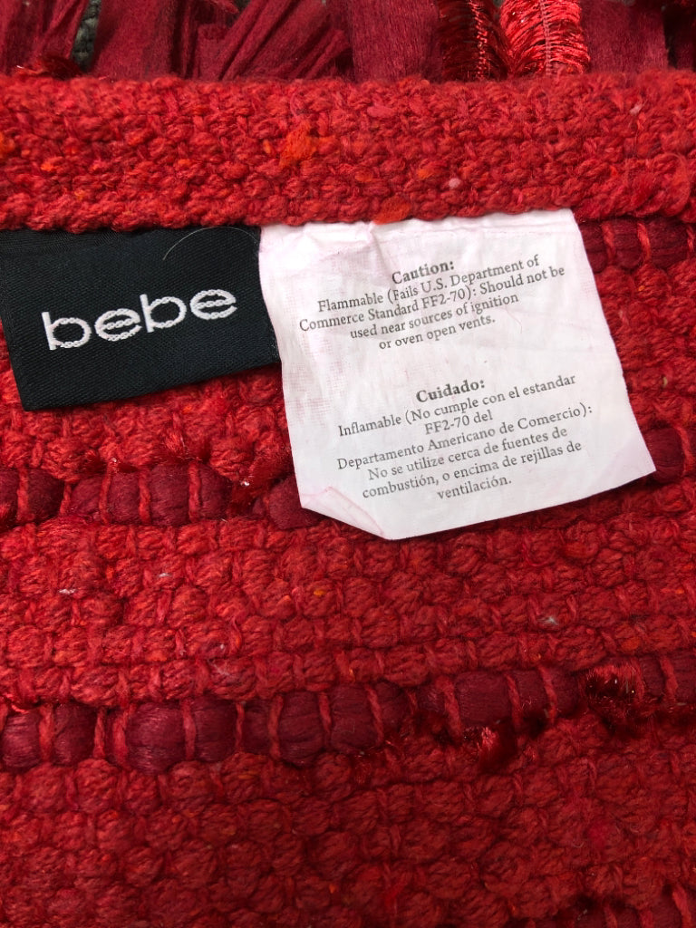 BEBE RED RAG RUG.