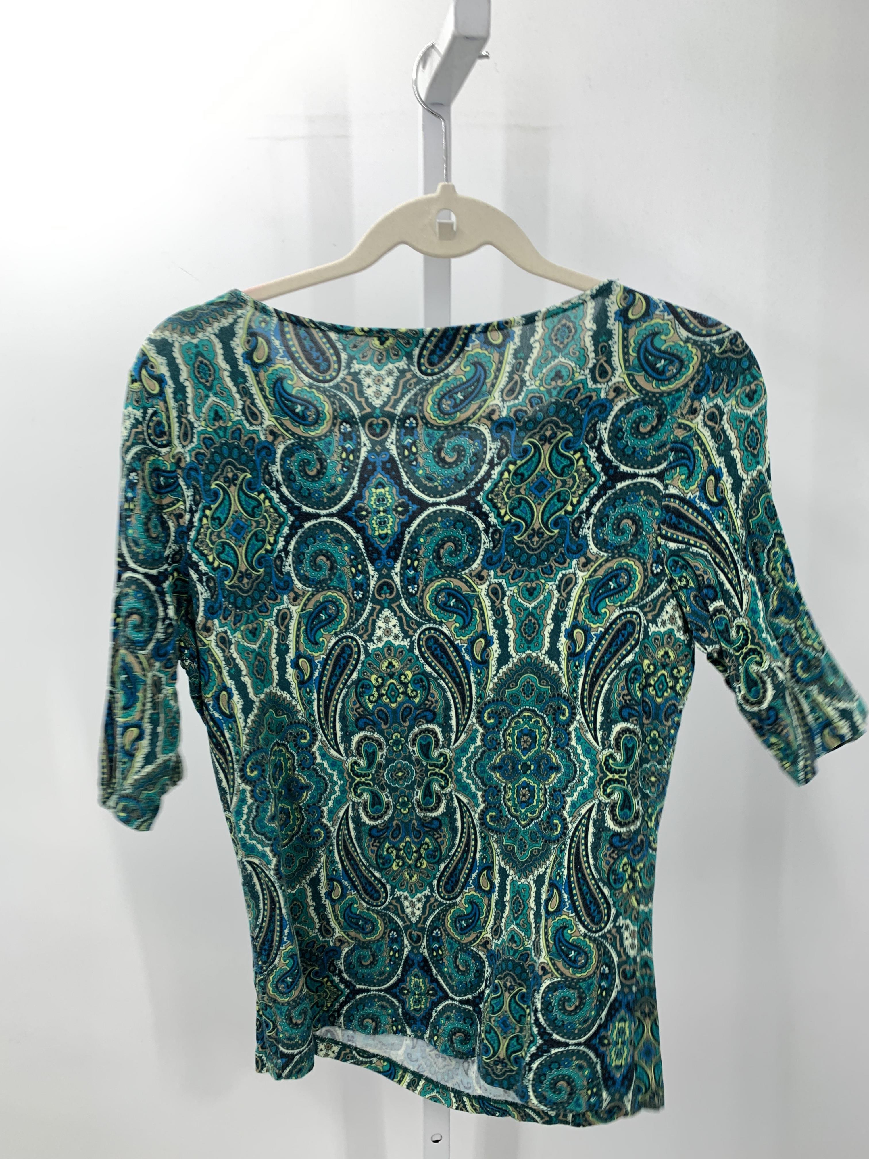 Jones New York Size X Small Misses Short Sleeve Shirt