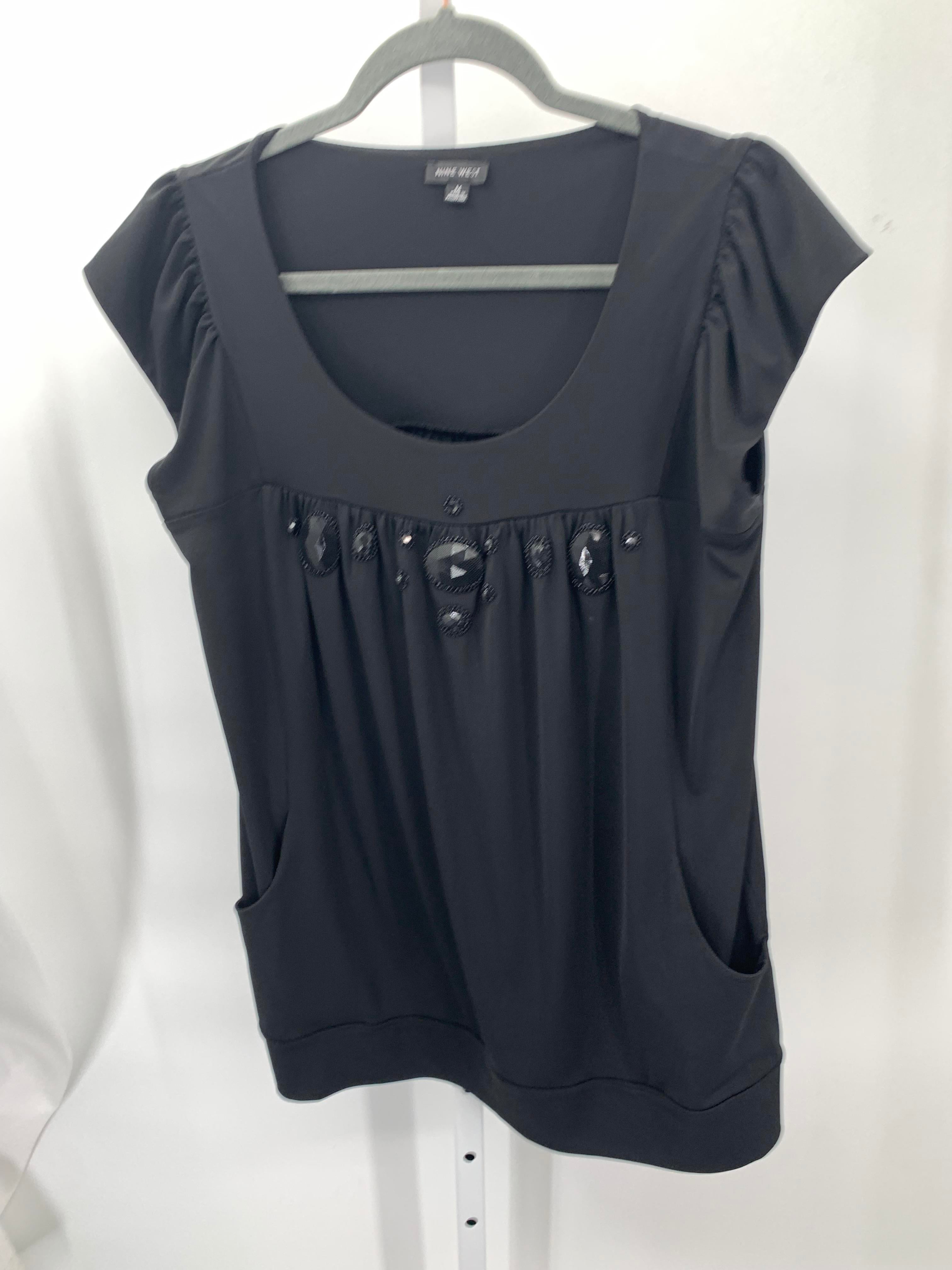 Nine West Size Medium Misses Short Sleeve Shirt