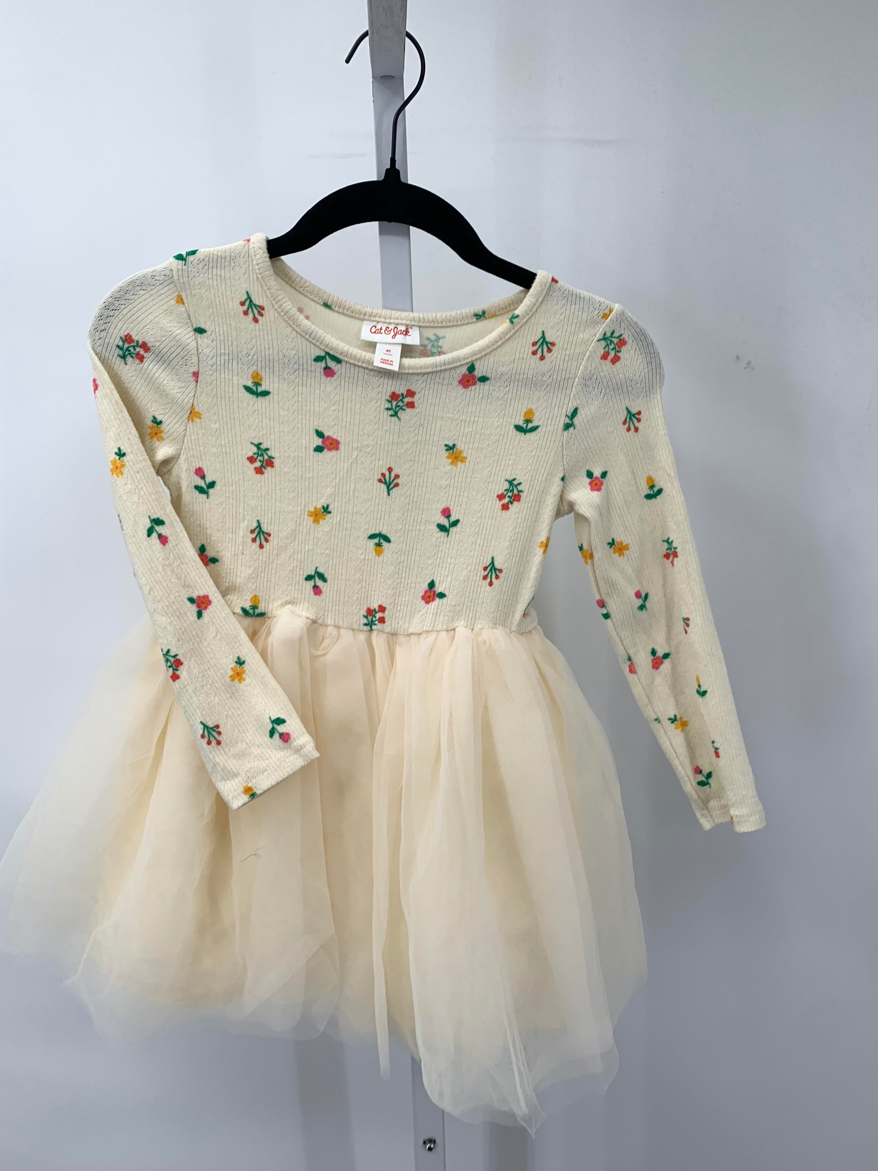 Cat & Jack Size 4T Girls Long Sleeve Dress