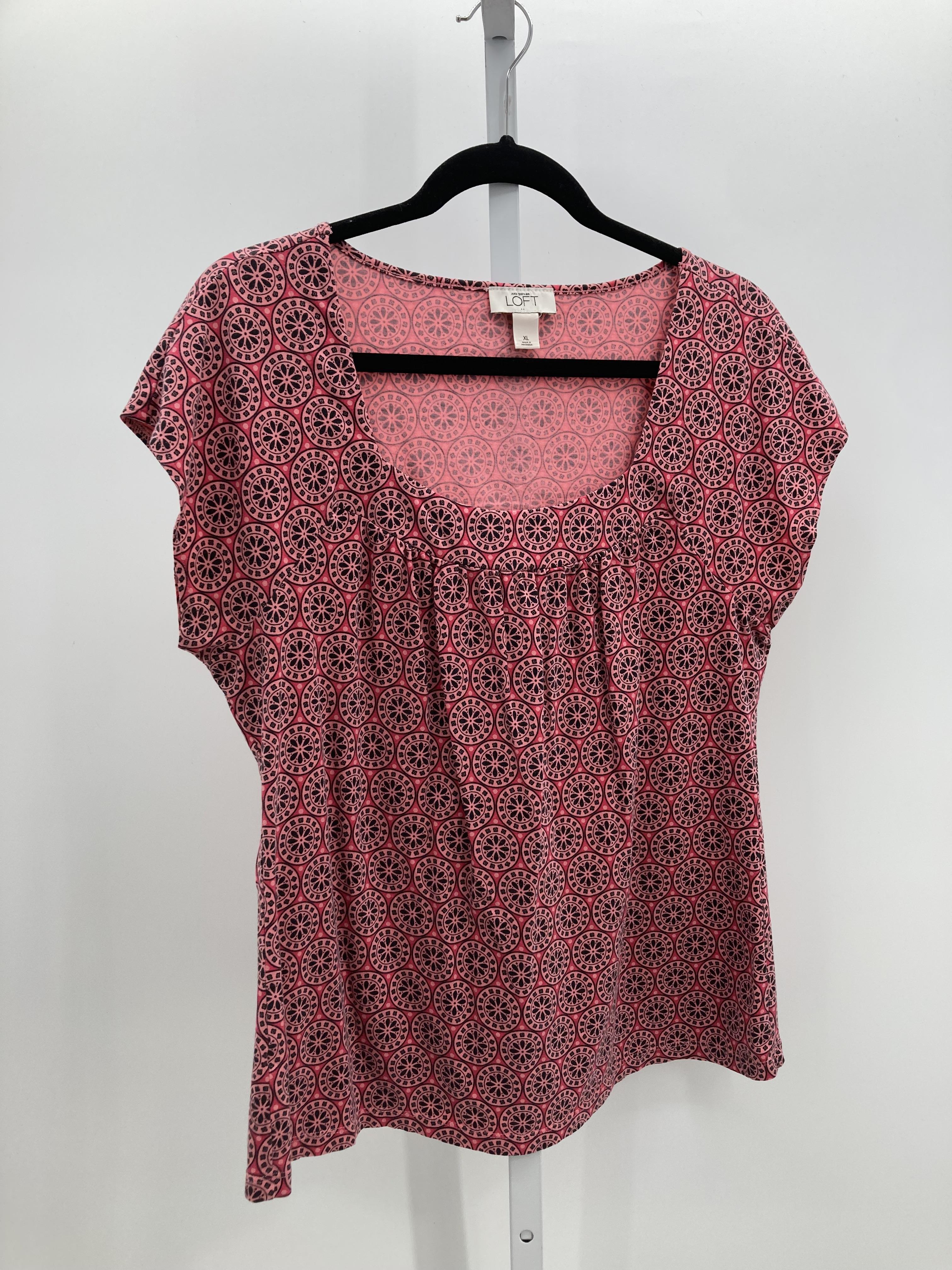 Loft Size Extra Large Misses Short Sleeve Shirt
