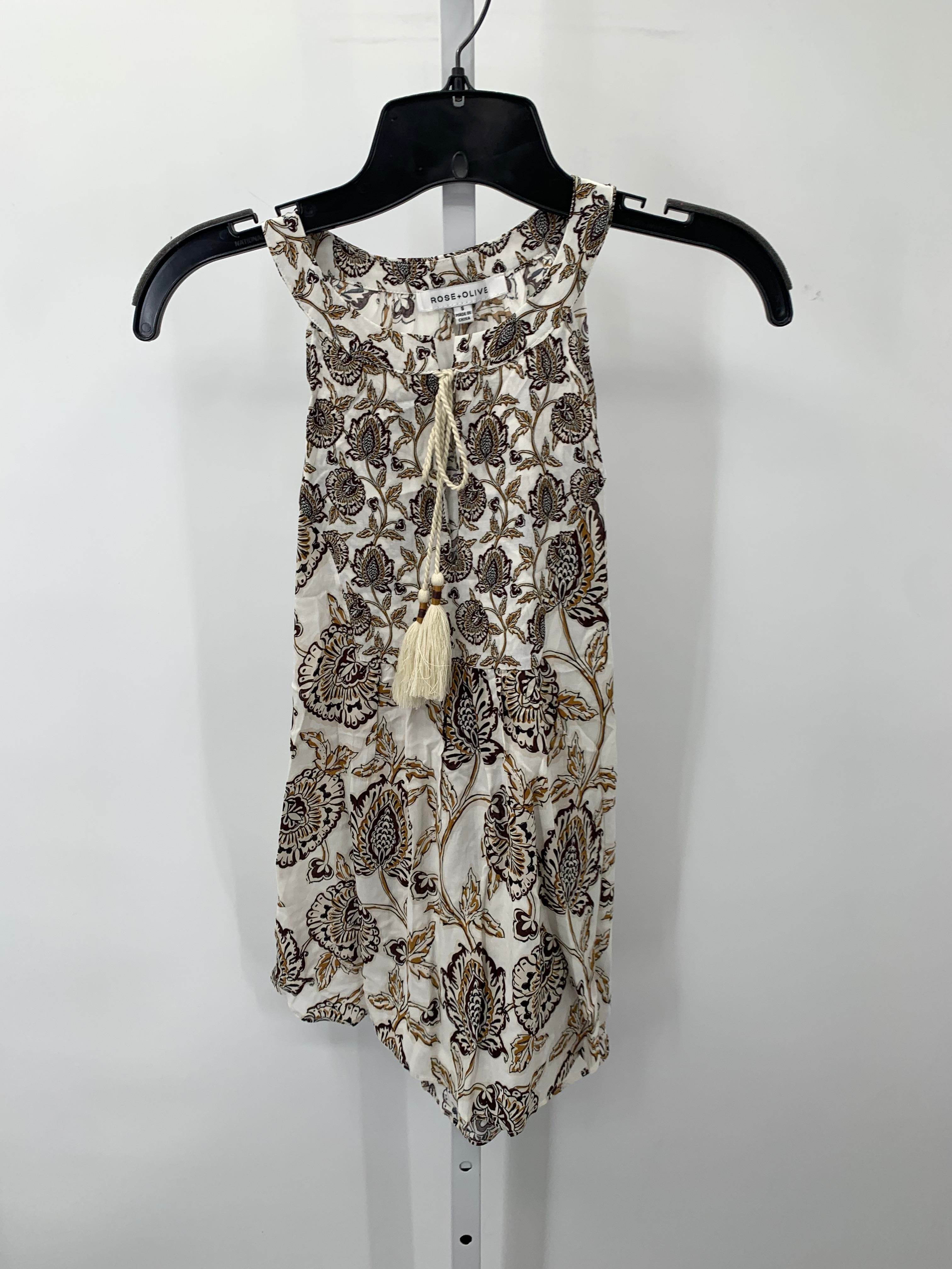 Rose & Olive Size Small Misses Sleeveless Shirt