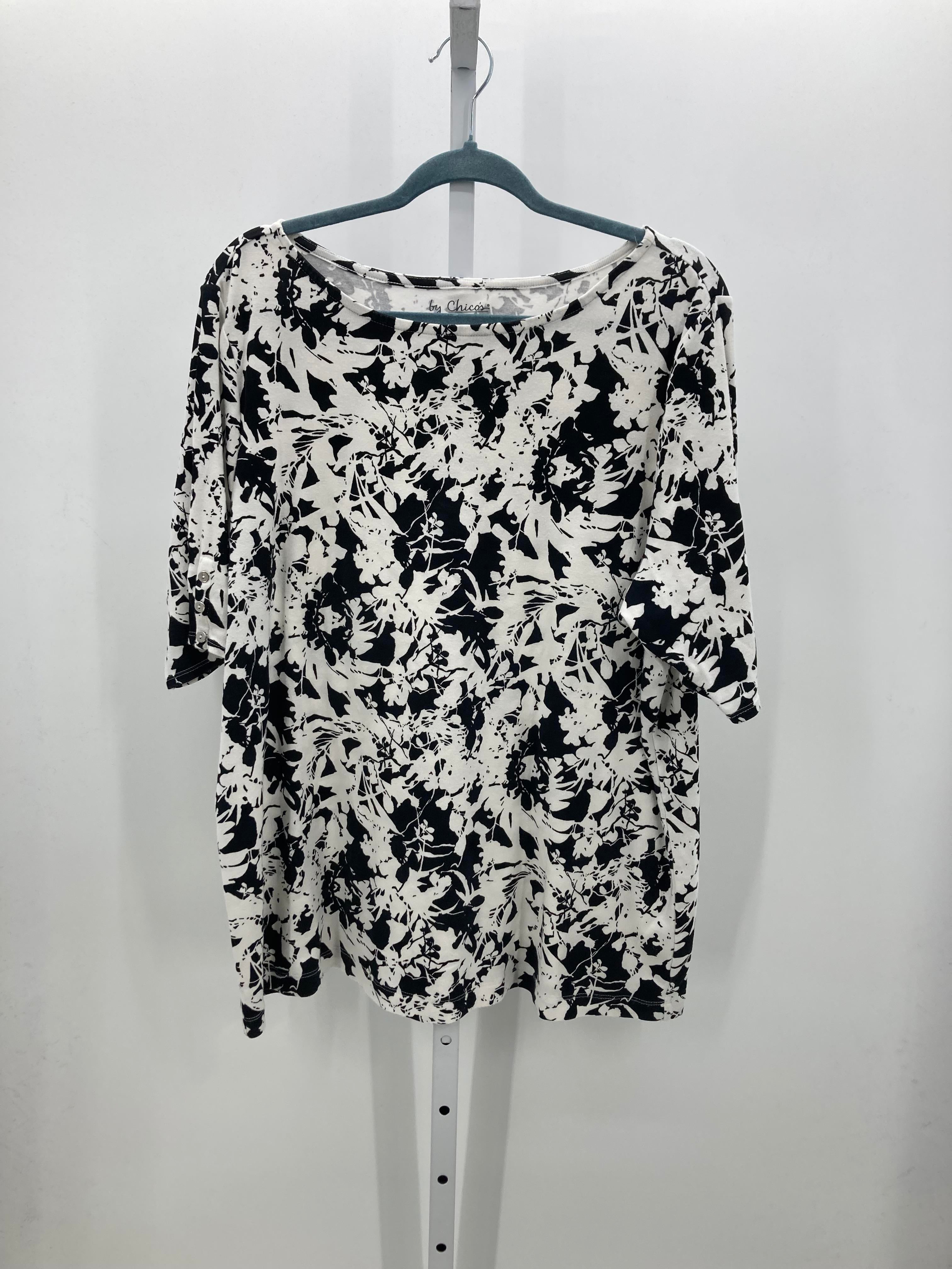 Chico's Size Extra Large Misses Short Sleeve Shirt