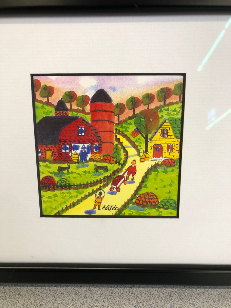 4 SEASON ARTWORK IN BLACK FRAME.