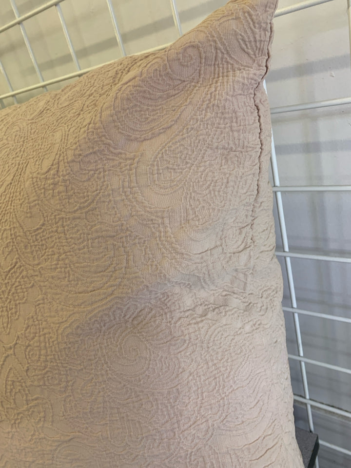 LARGE PINK PAISLEY PILLOW.