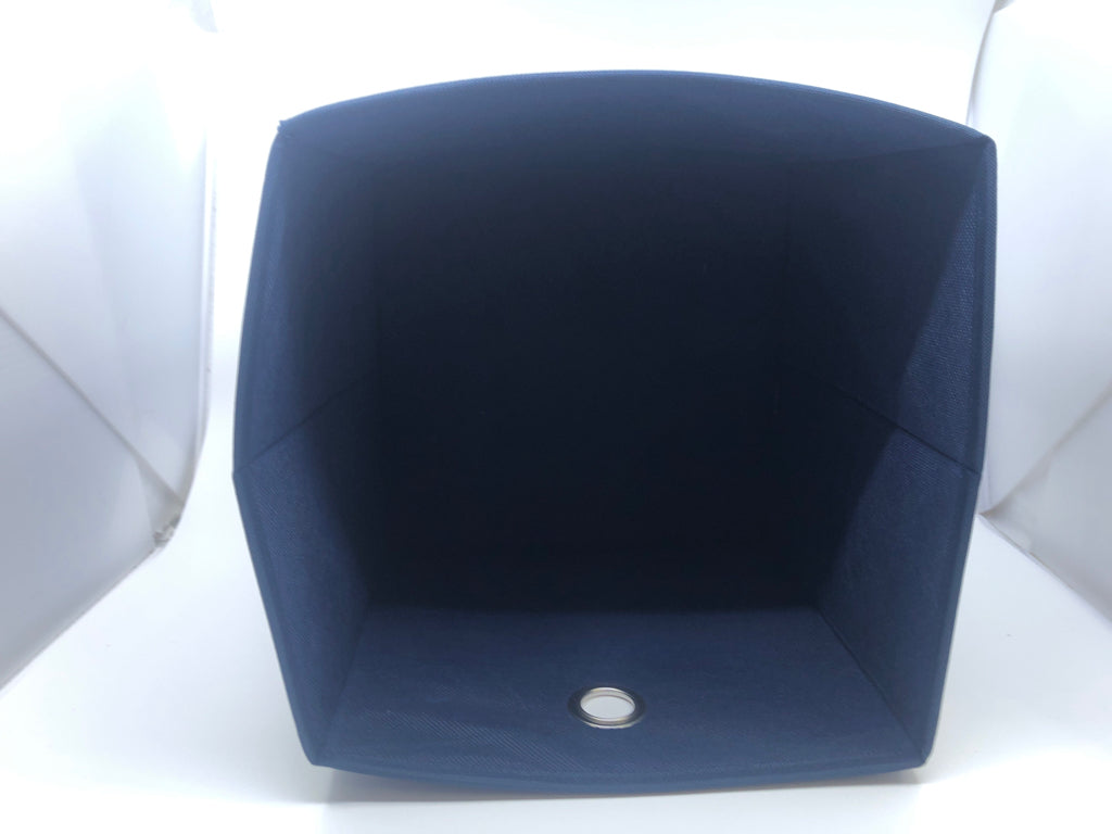 NAVY BLUE STORAGE CUBE W HANDLE.