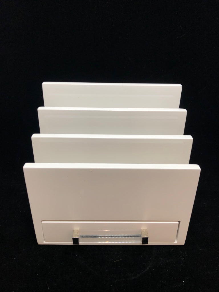MAX STUDIO WHITE LETTER ORGANIZER W/DRAWER.