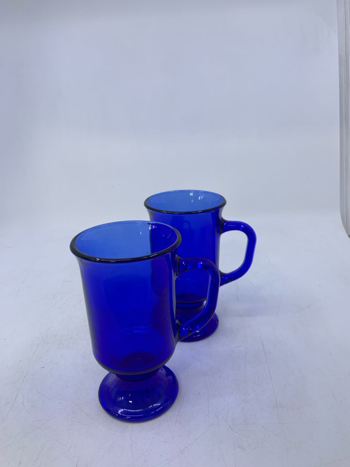 2 FOOTED IRISH COFFEE GLASSES.