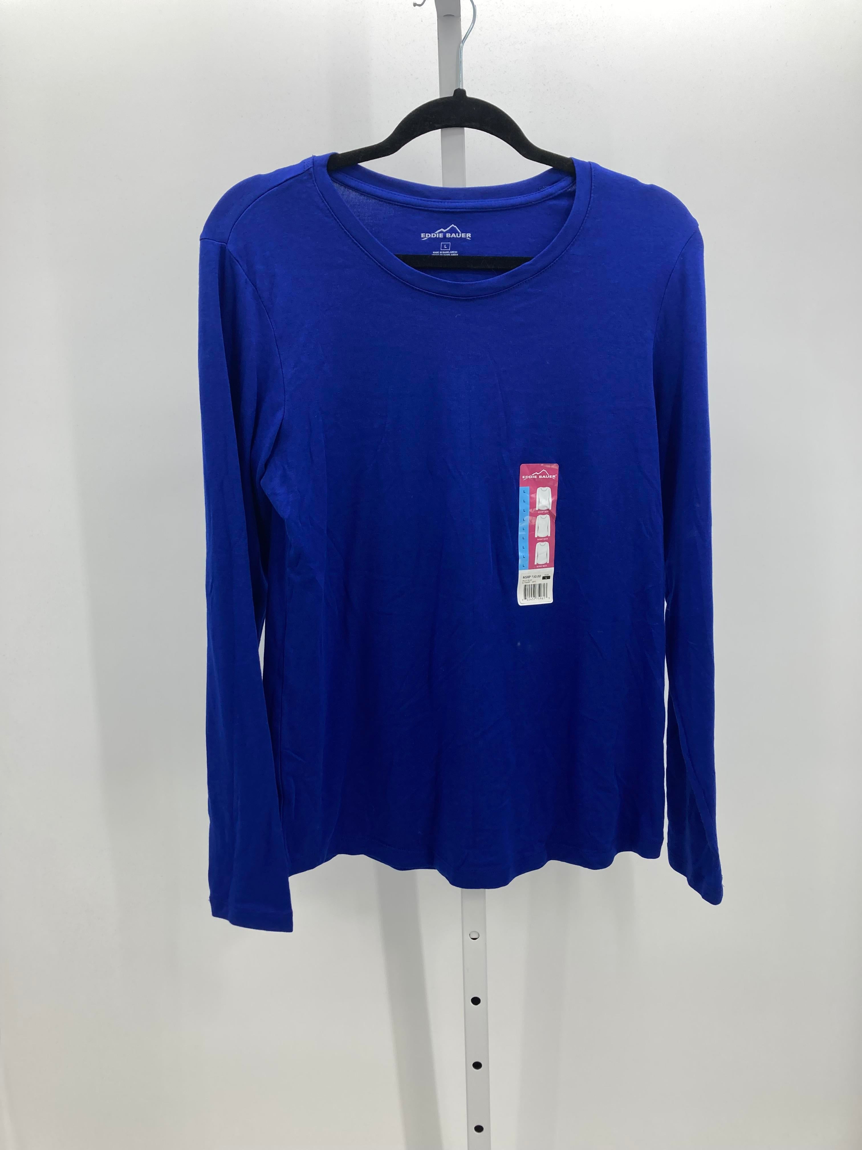 Eddie Bauer Size Large Misses Long Sleeve Shirt