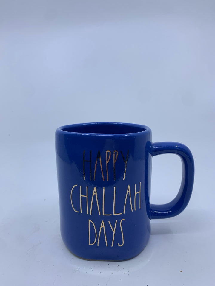 RAE DUNN HAPPY CHALLAH DAYS MUG.