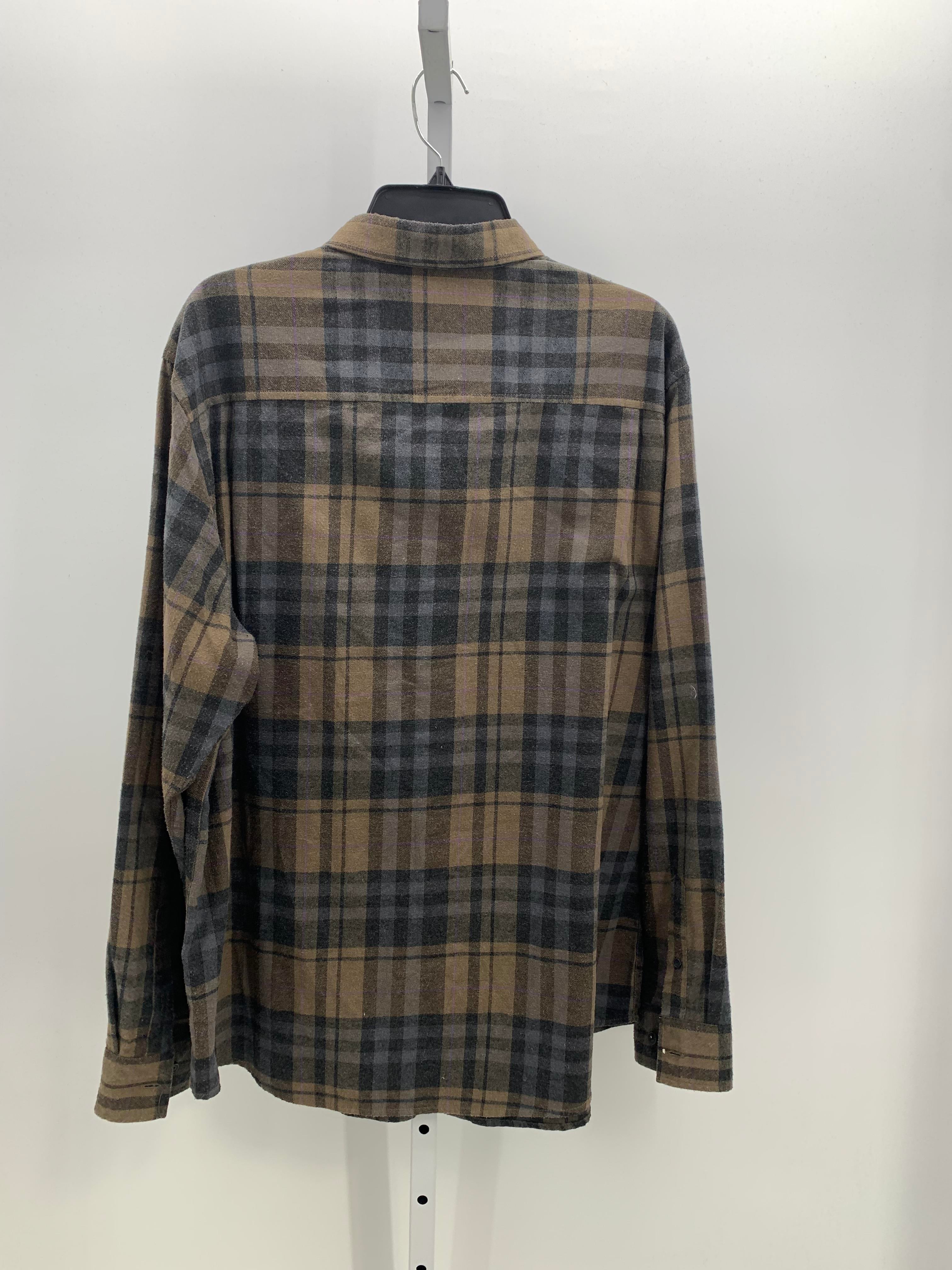 PLAID BTN DOWN