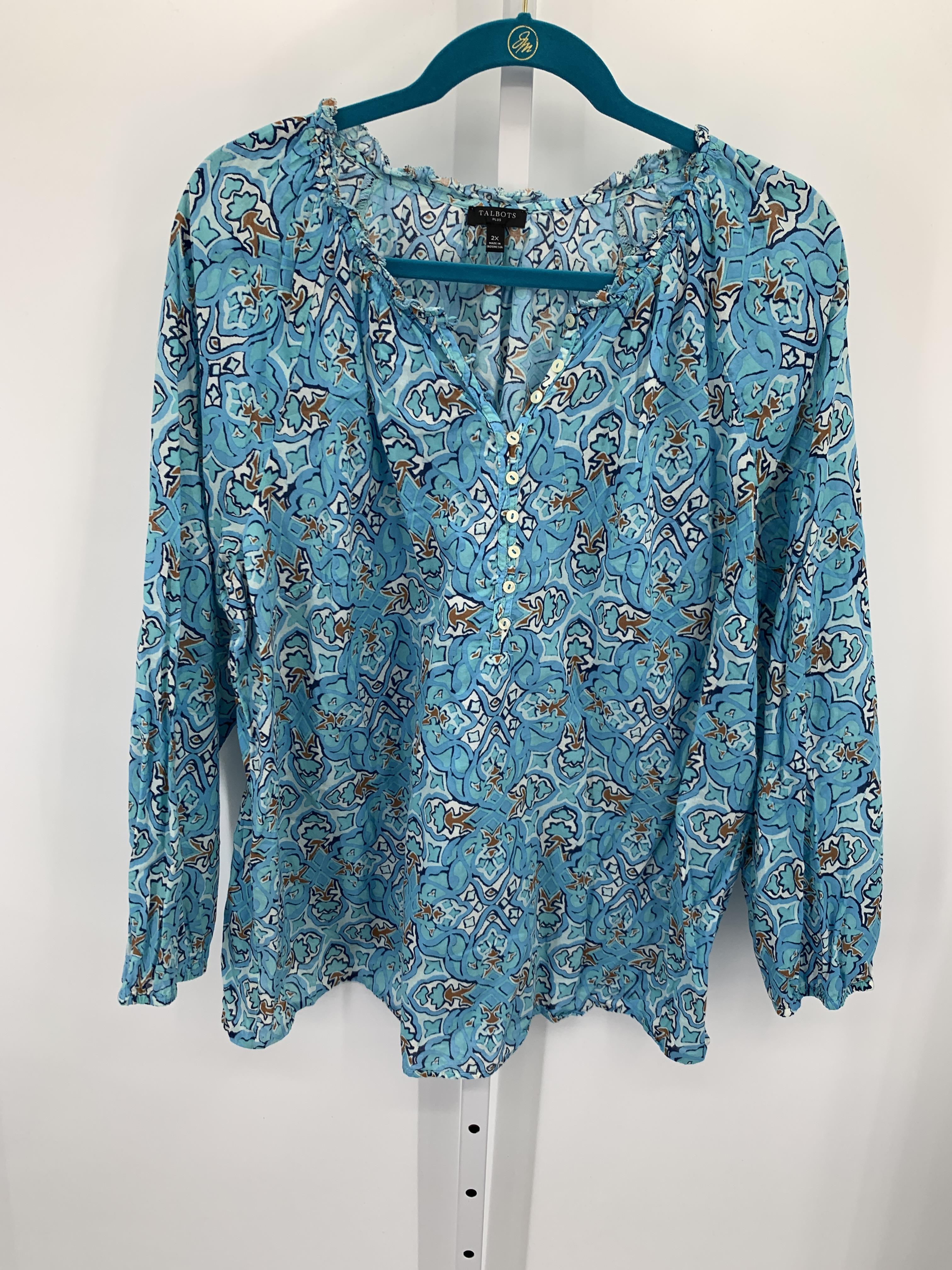 Talbots Size 2X Womens Long Sleeve Shirt