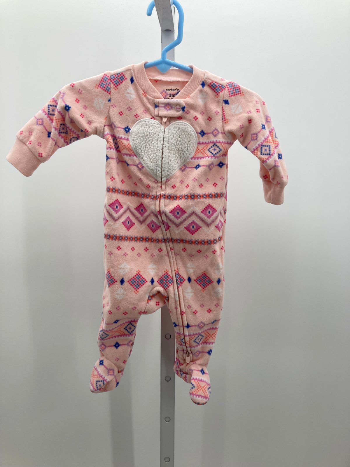 Carters Size 3 Months Girls Long Slv. Romper