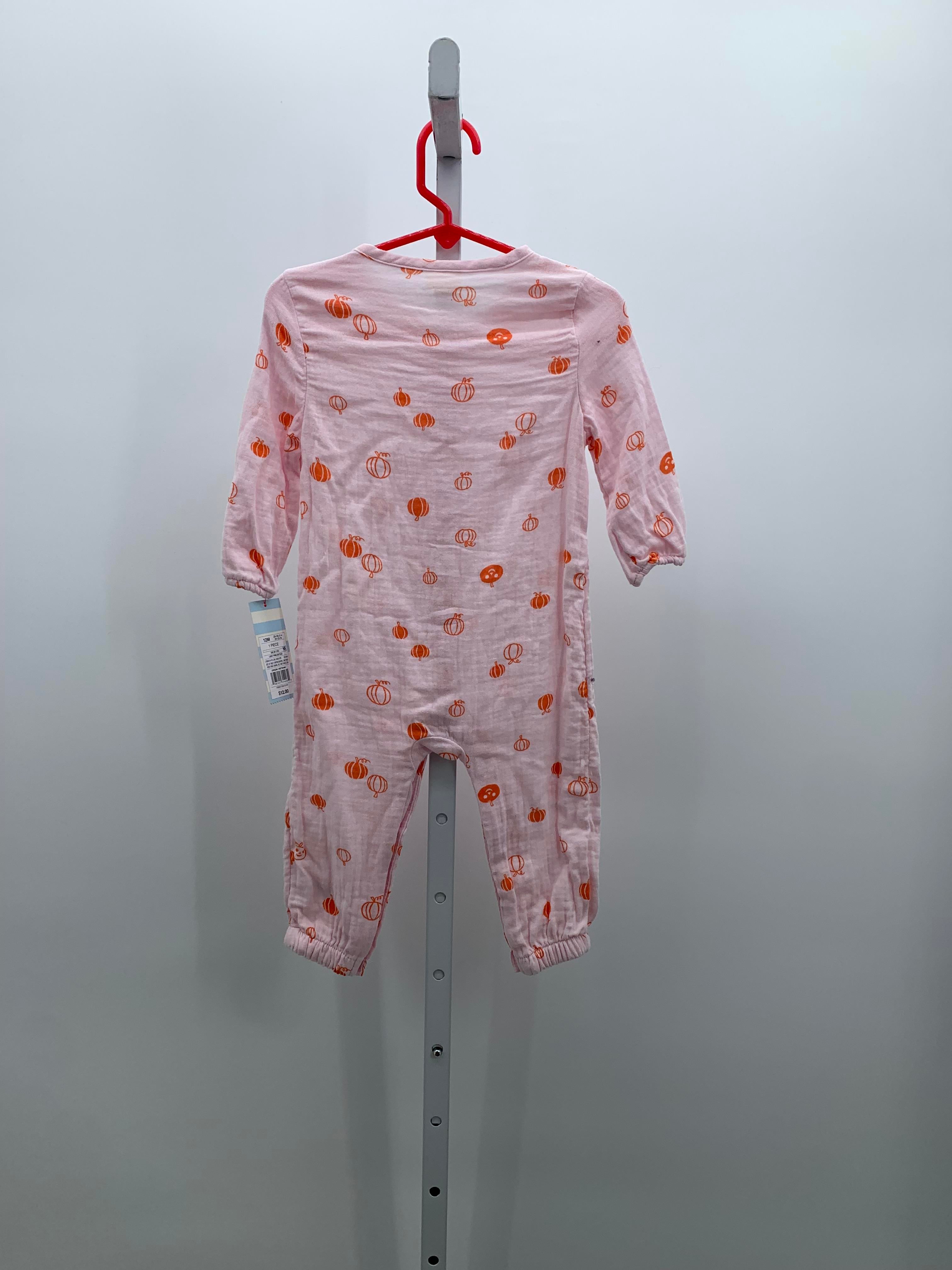 NEW LONG SLV ROMPER PUMPKINS