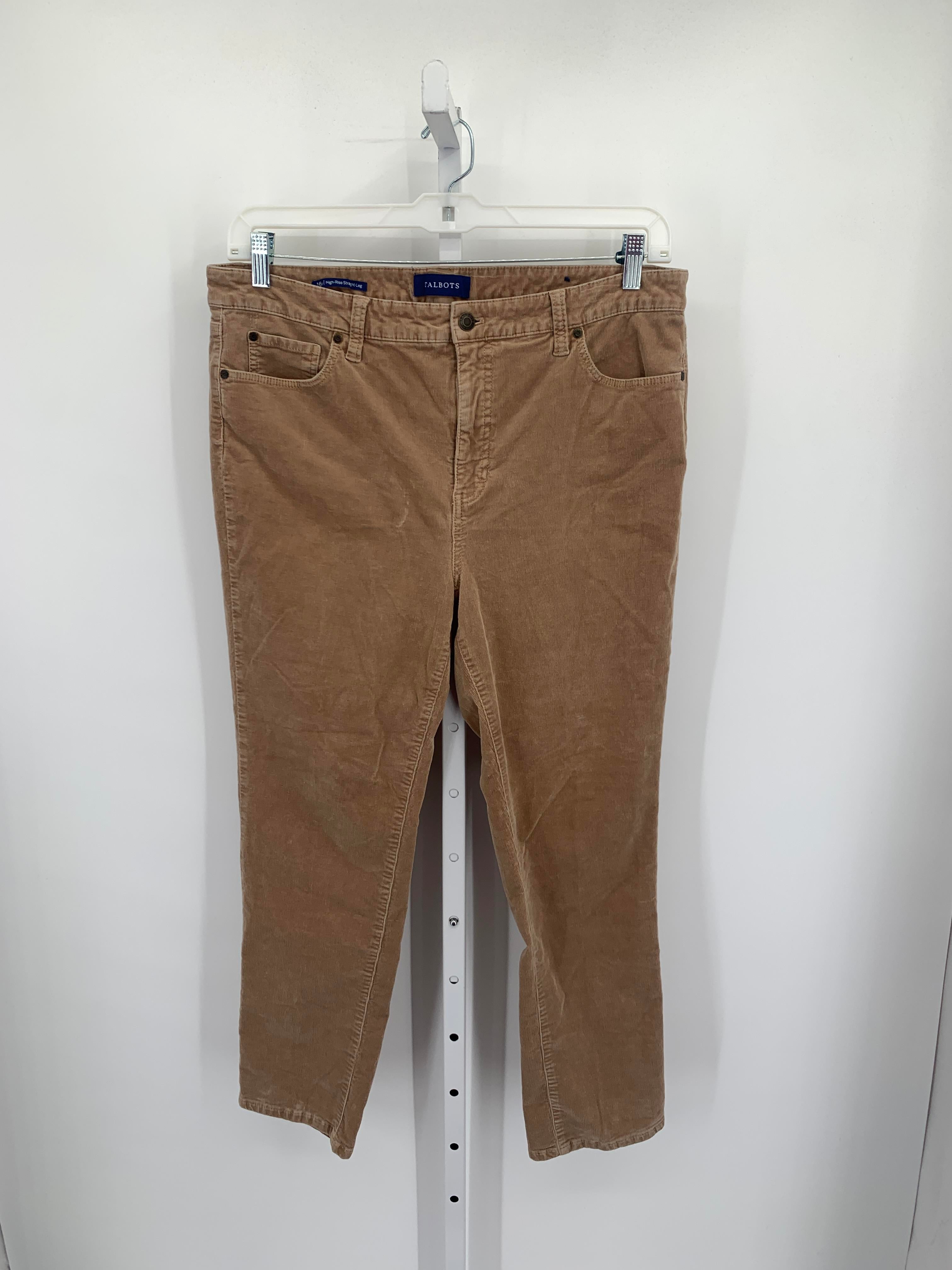 Talbots Size 16 Petite Petite Corduroy Pants