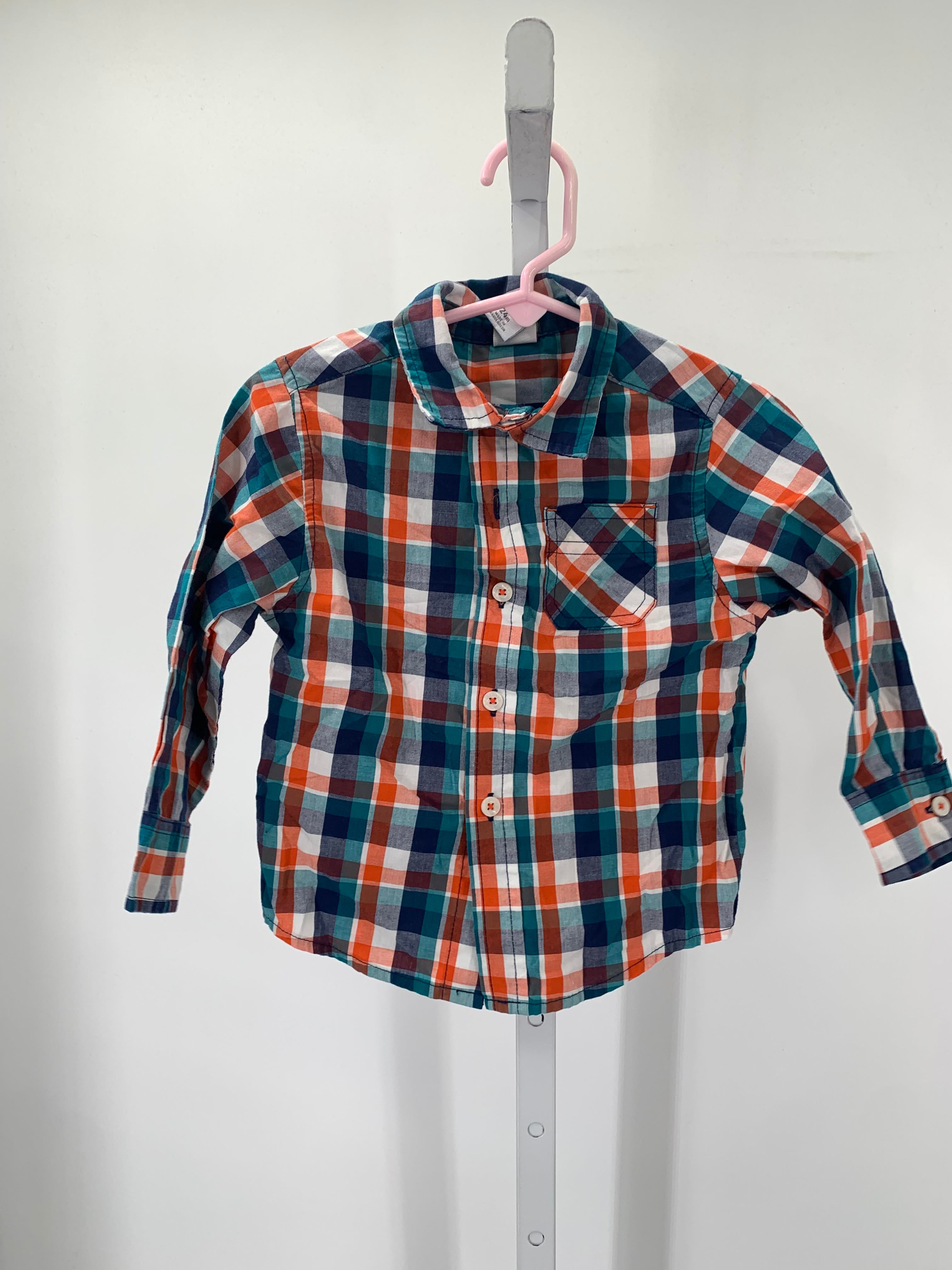 ORANGE PLAID BTN DOWN