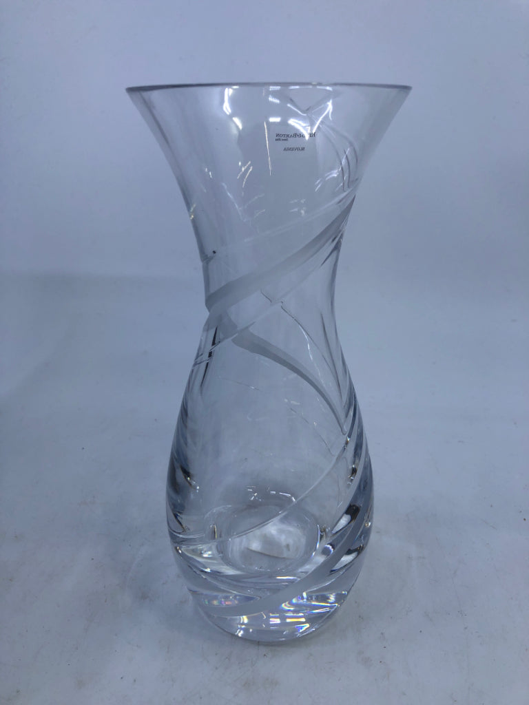 NIP CLEAR VASE WITH SPIRAL-ODYSSEY.
